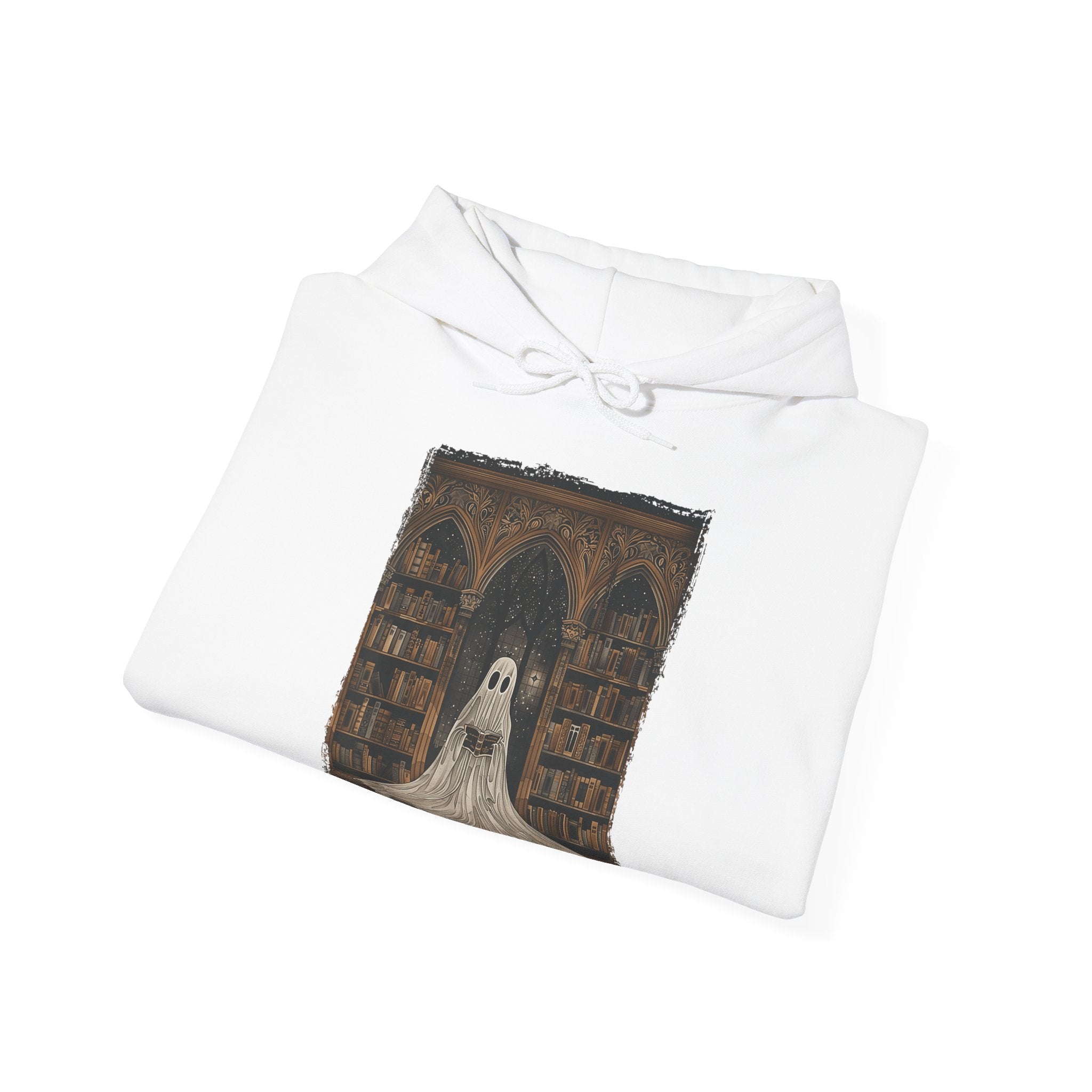 Reading Ghost Library Halloween Librarian Women Hoodie