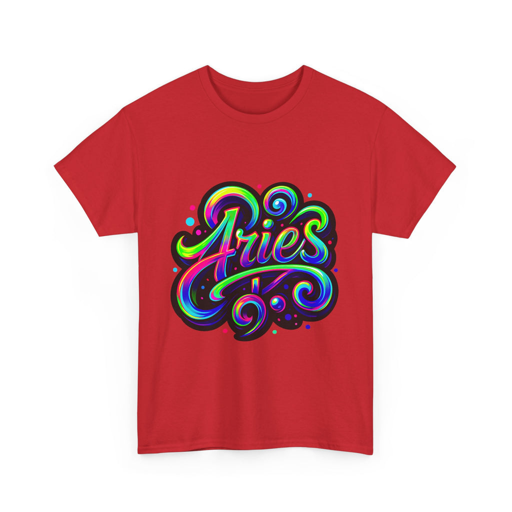 Neon Aries Zodiac Tee