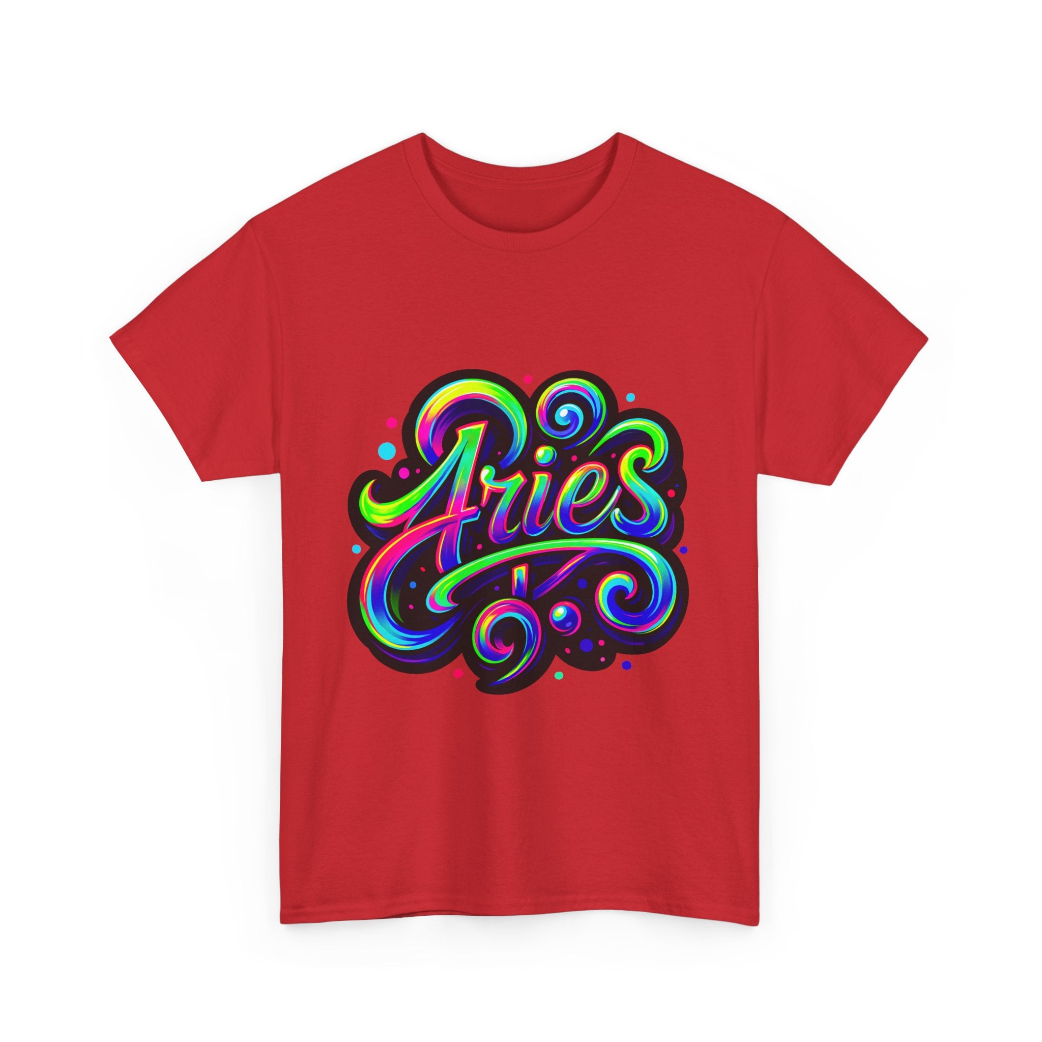 Neon Aries Zodiac Tee