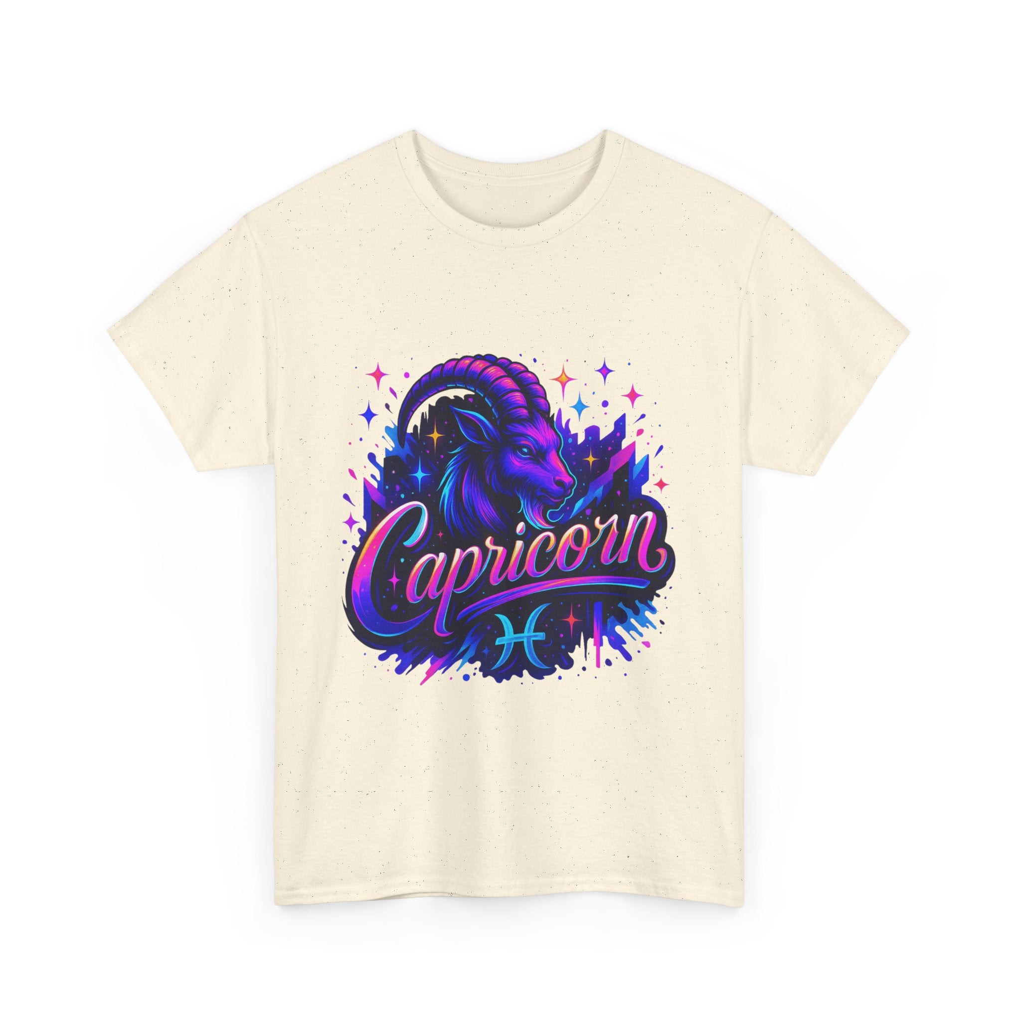 Neon Capricorn Zodiac Tee