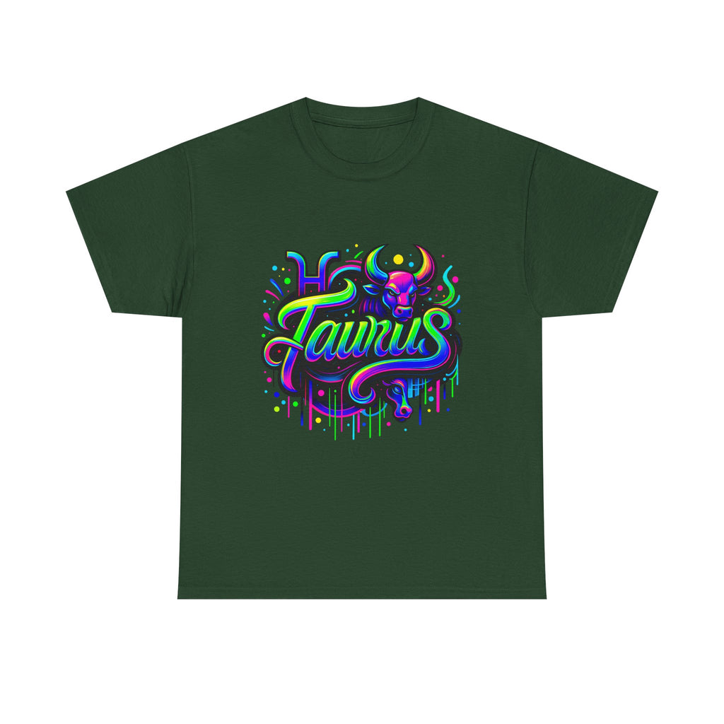 Neon Taurus Zodiac Tee
