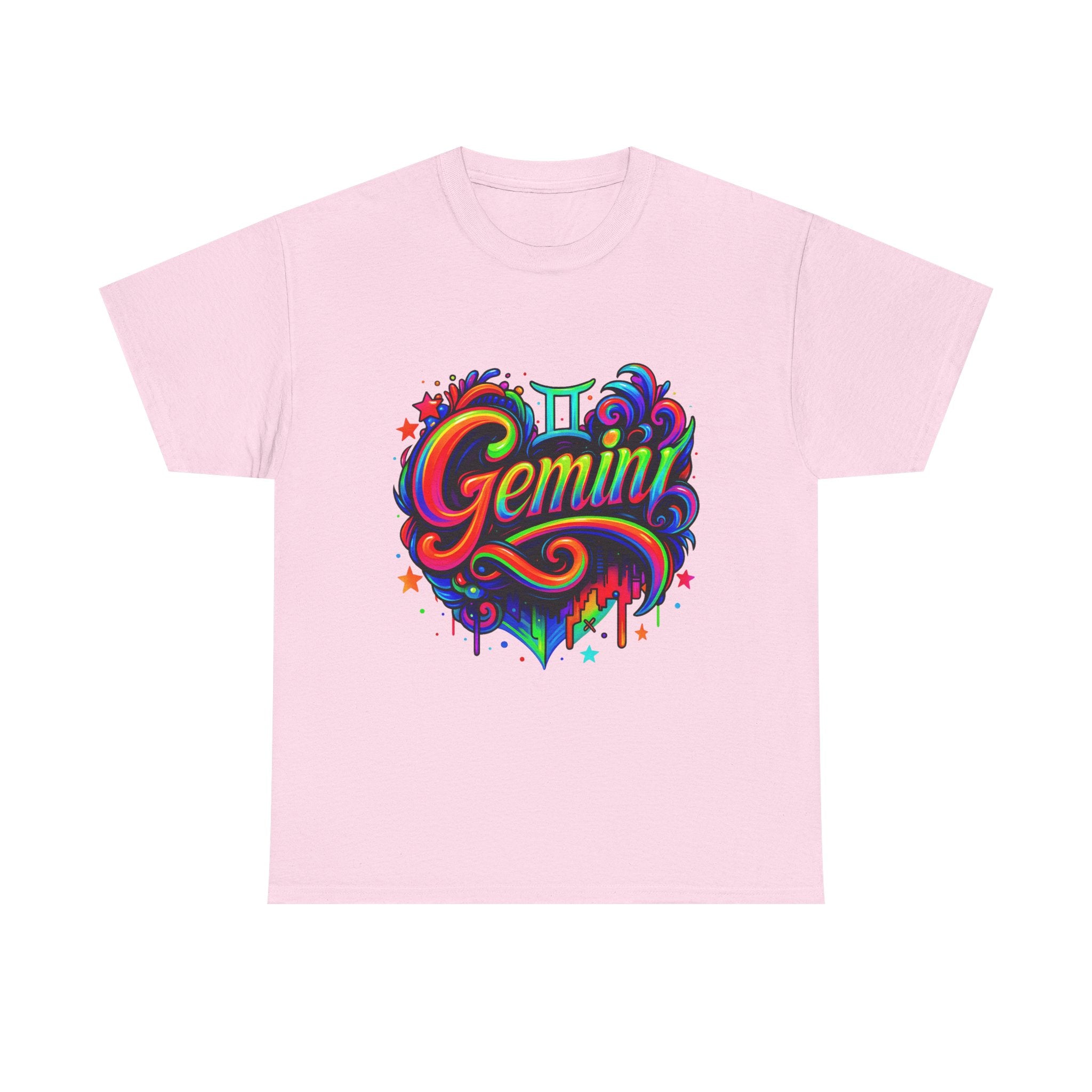 Neon Gemini Zodiac Tee