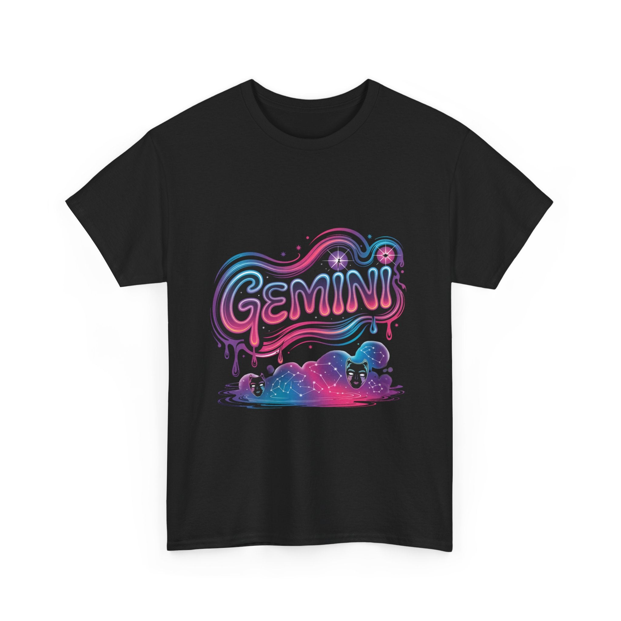 Neon Gemini Zodiac Tee