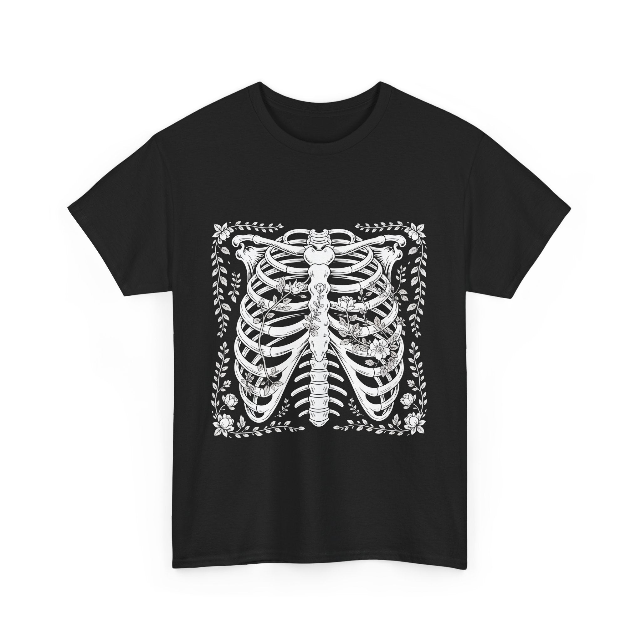 skeleton ribs graphic Tee