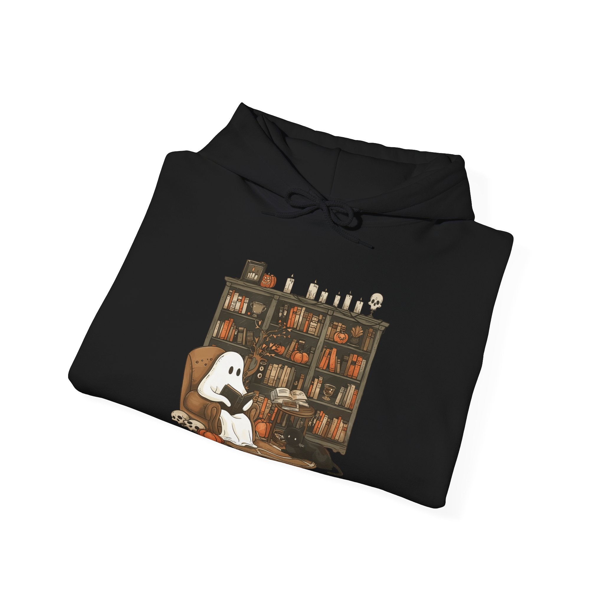 Ghost Reading Book Halloween Hoodie