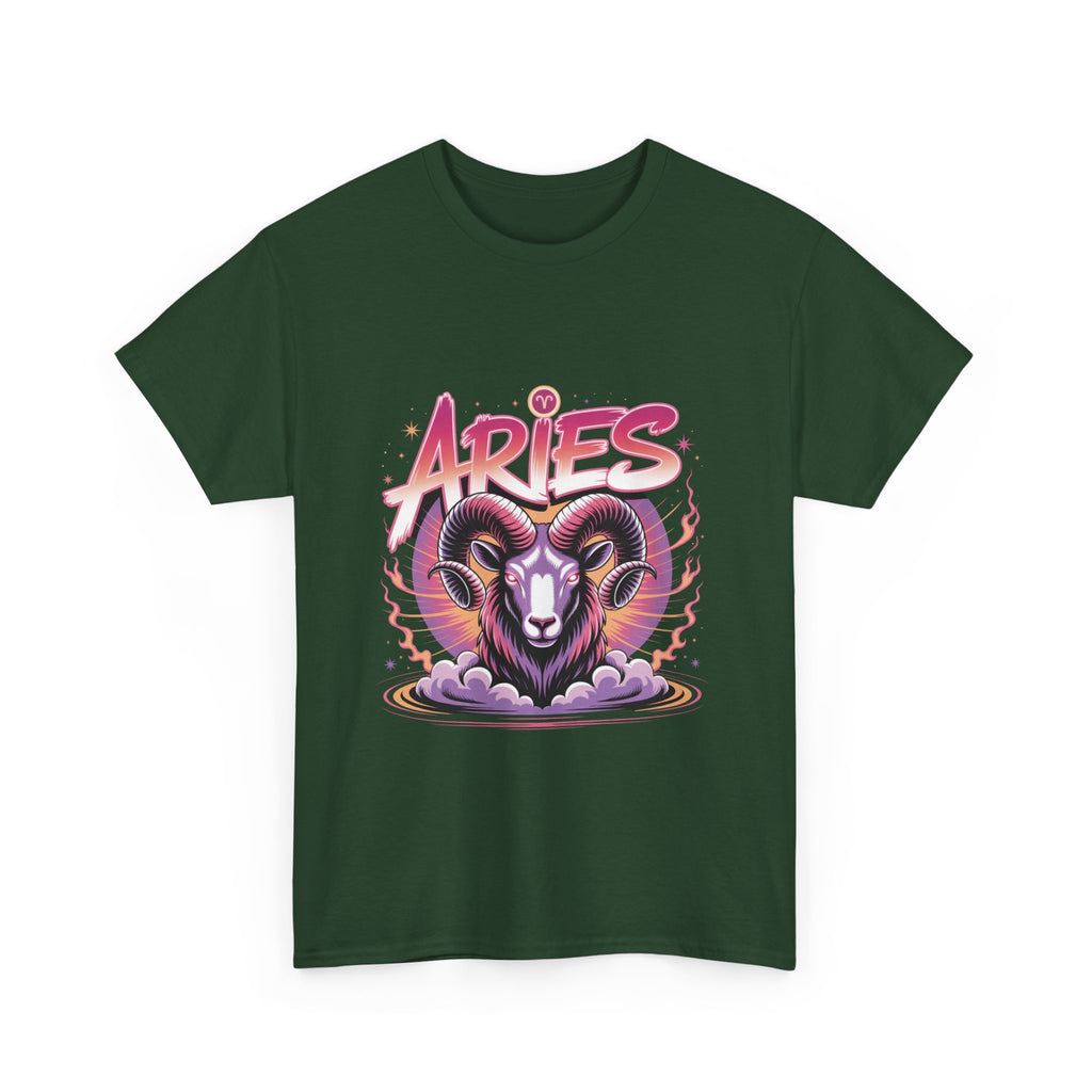 Neon Aries Zodiac Tee