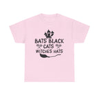 Bats Black Cats Witch Hats Tee