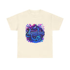 Neon Aquarius Zodiac Tee