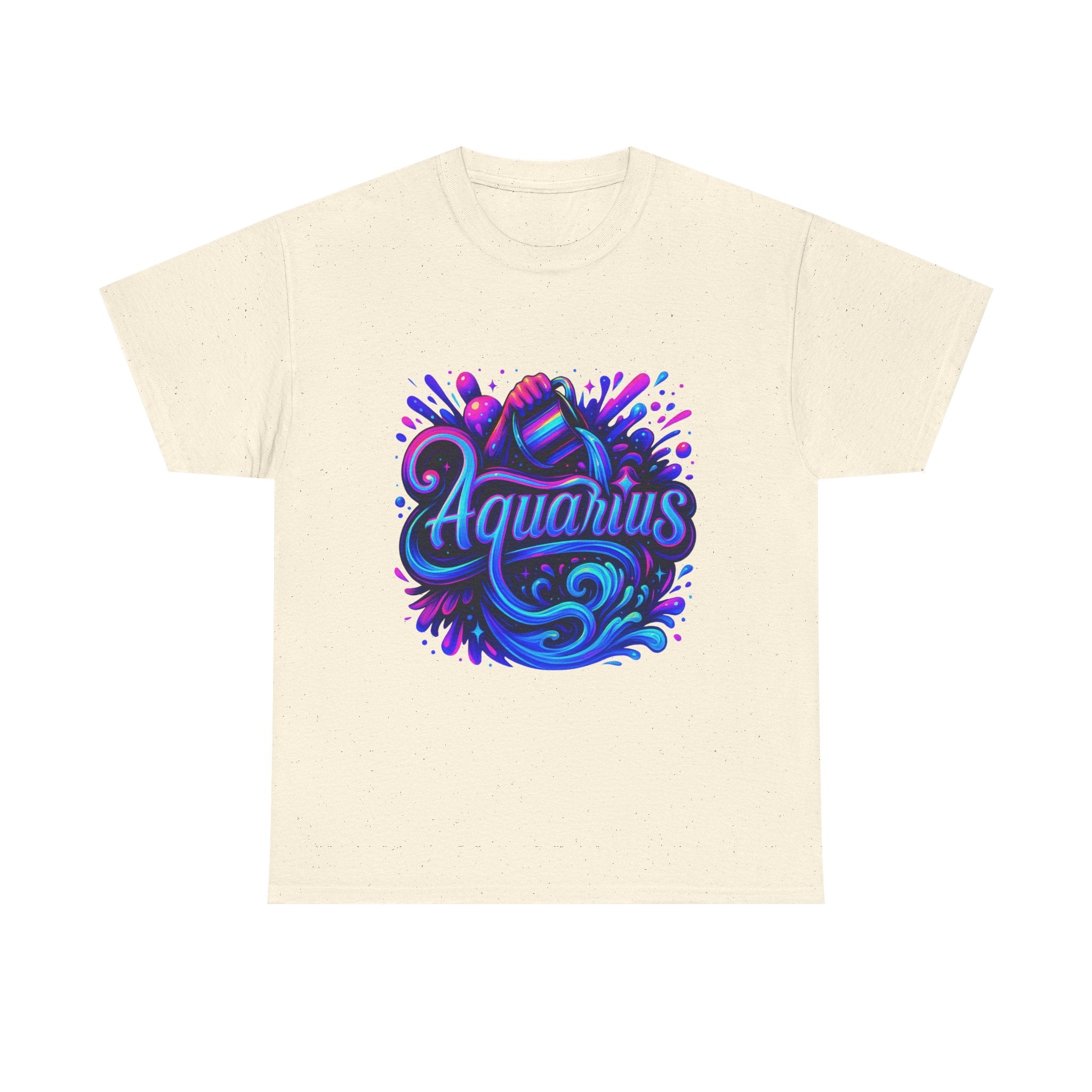Neon Aquarius Zodiac Tee