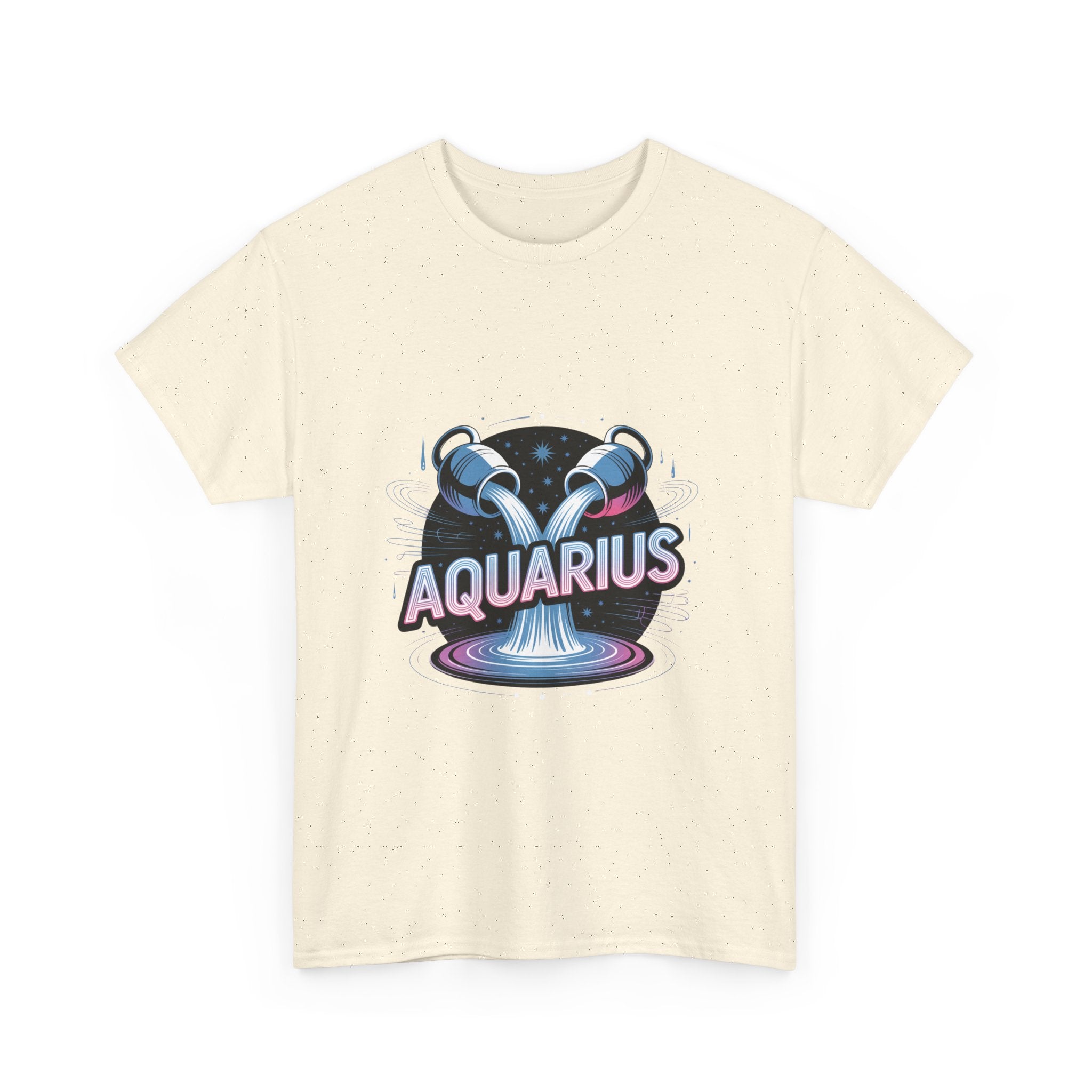 Neon Aquarius Zodiac Tee