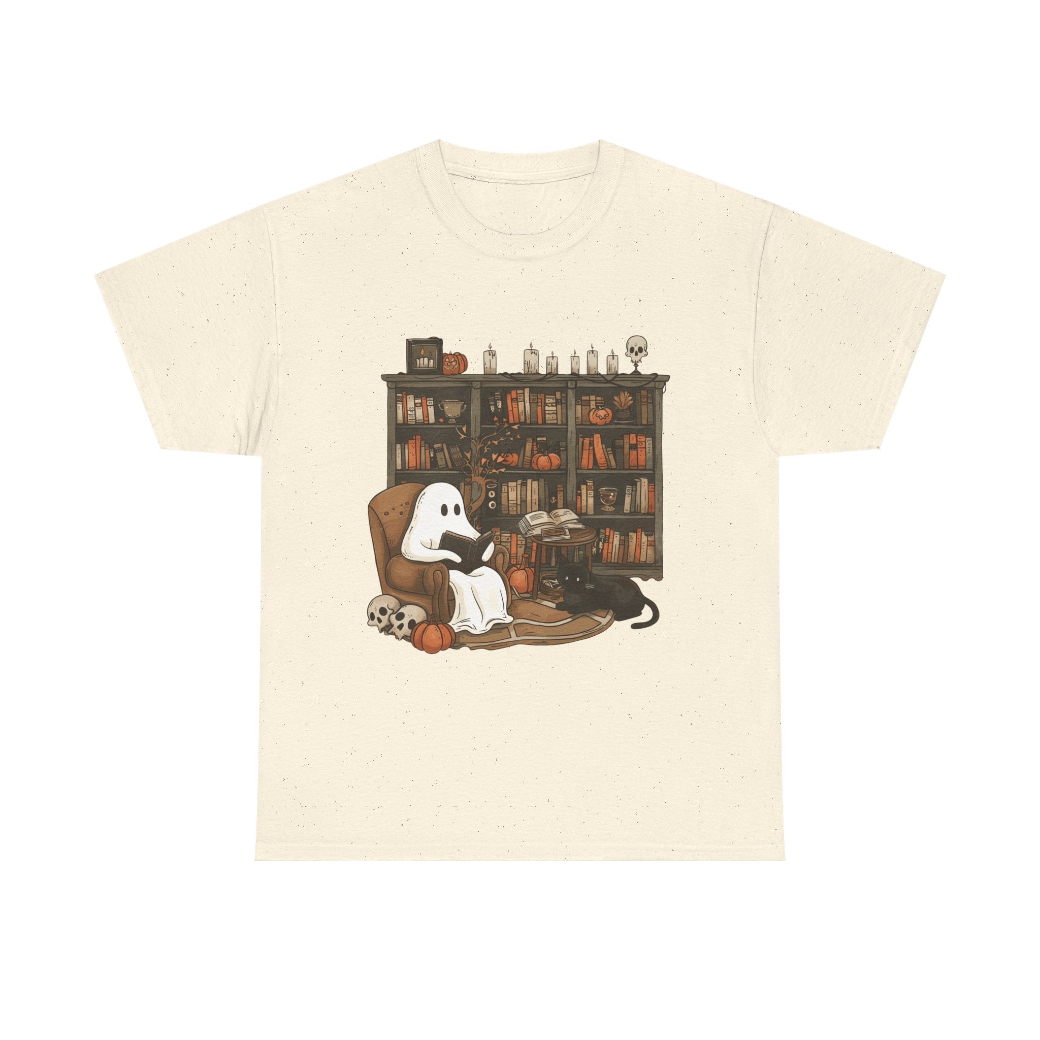 Ghost Reading Book Halloween Book Clubs Tee