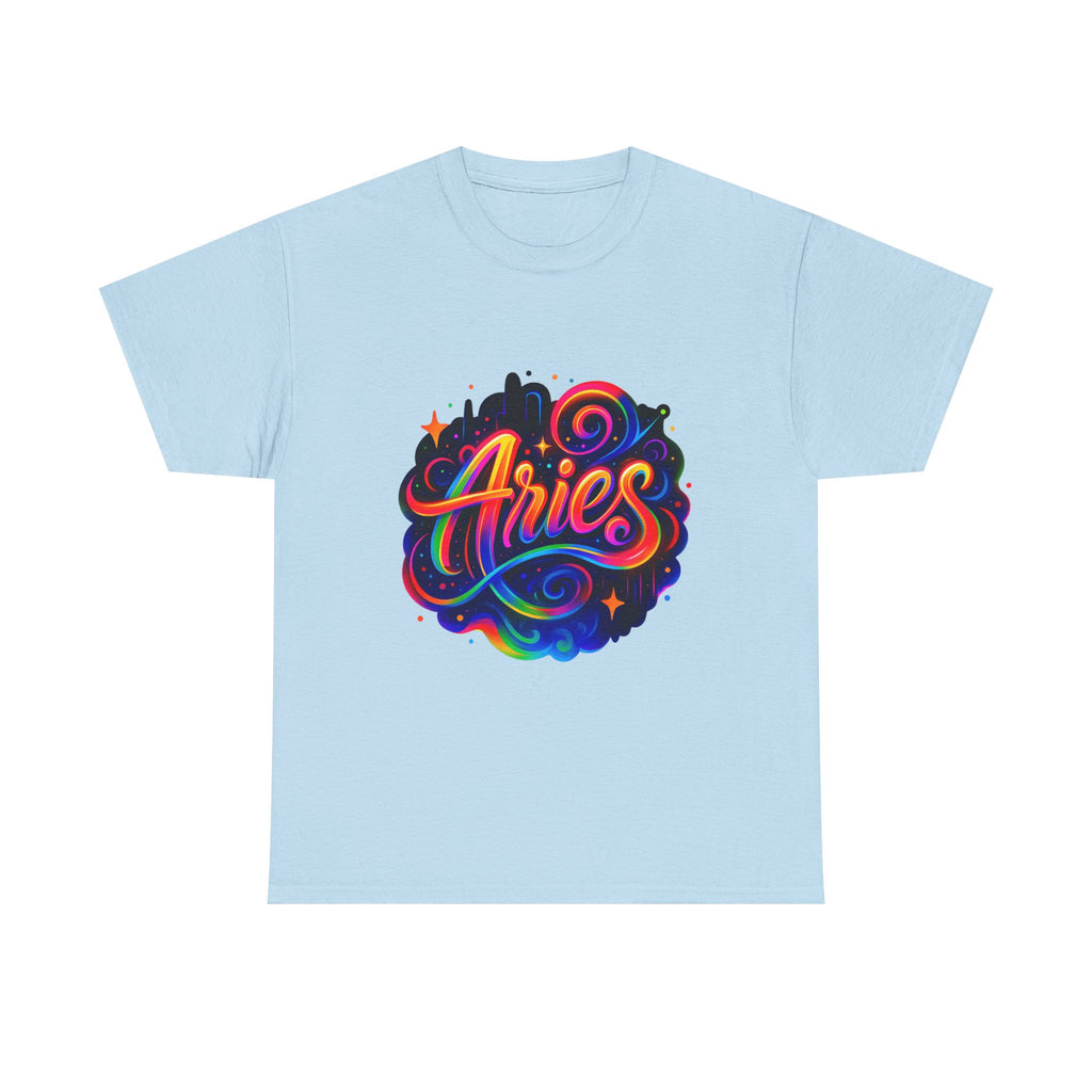 Neon Aries Zodiac Tee