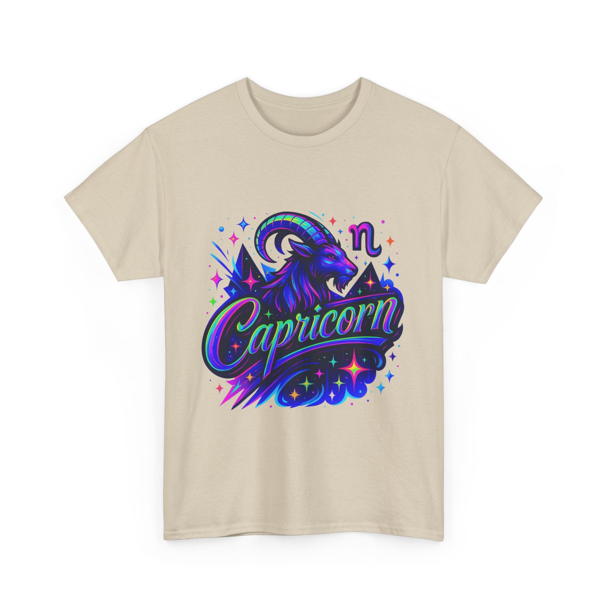 Neon Capricorn Zodiac Tee