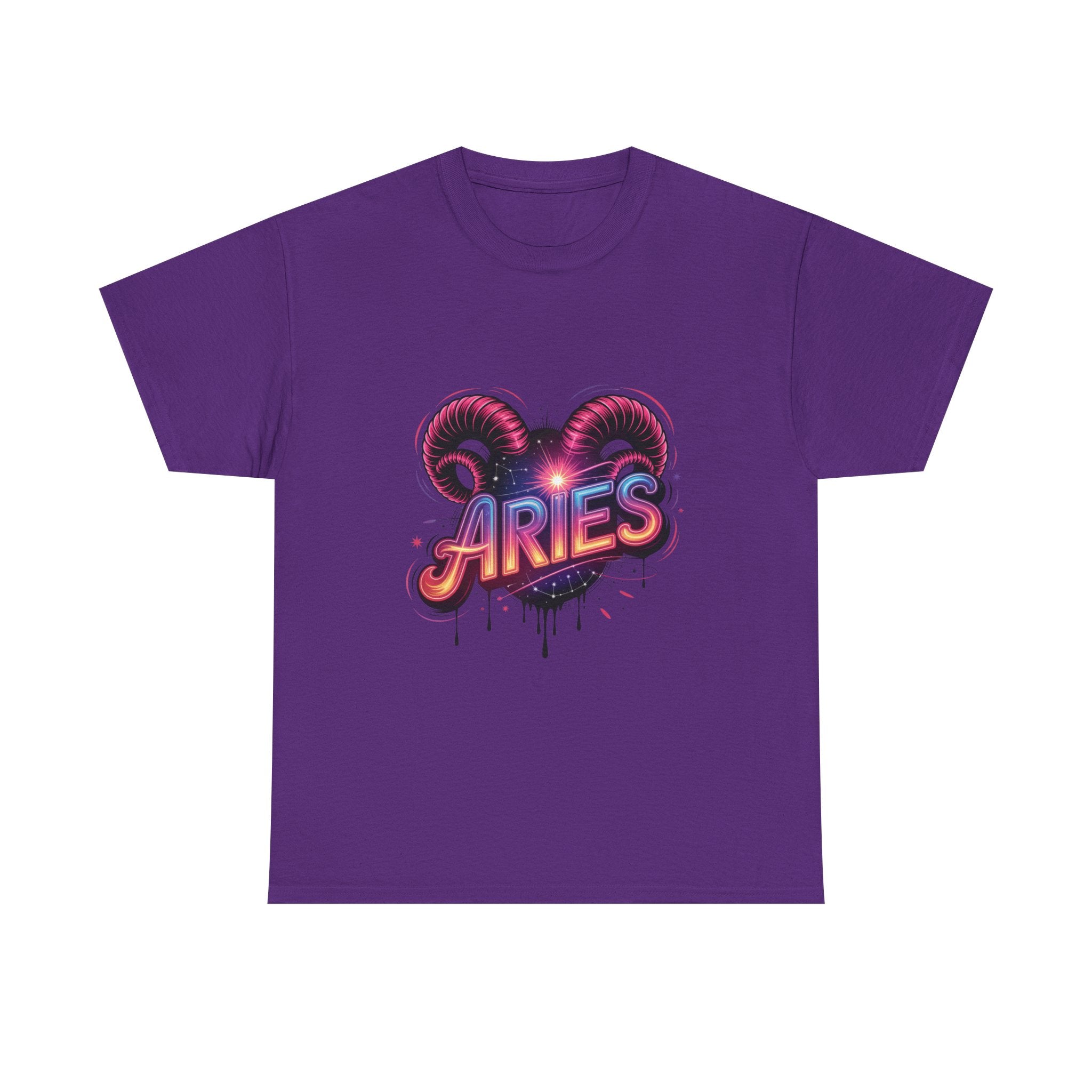 Neon Aries Zodiac Tee
