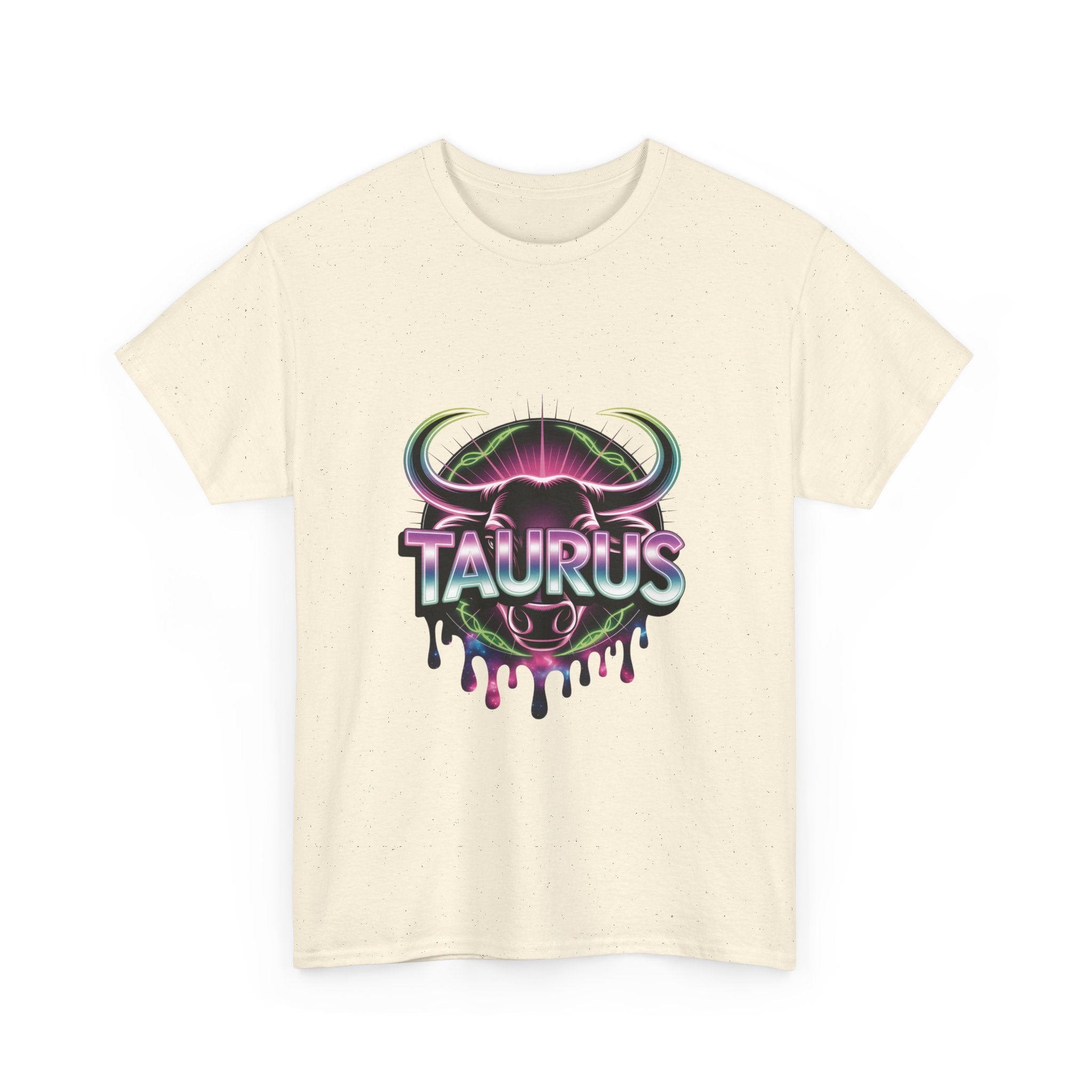 Neon Taurus Zodiac Tee