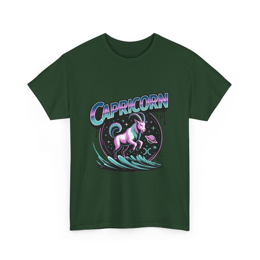 Neon Capricorn Zodiac Tee