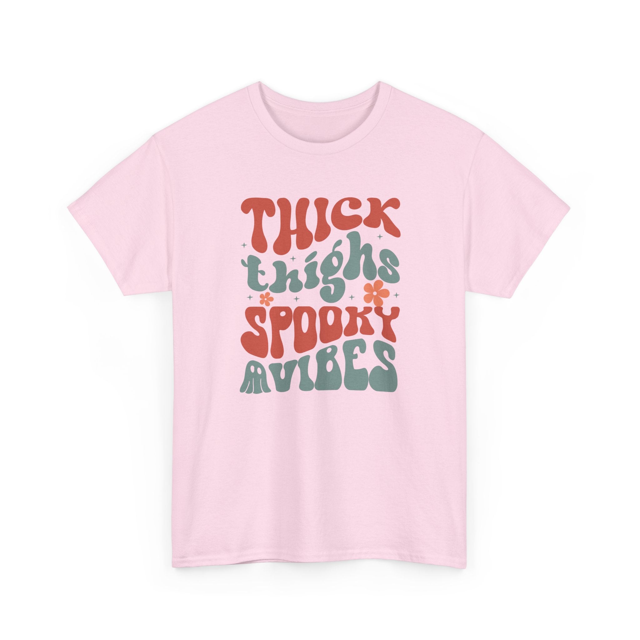 Thick Thighs Spooky Vibes Halloween Tee