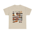 Funny Ghost Book Lovers Halloween Library Spooky Season Long Sleeve T-Shirt