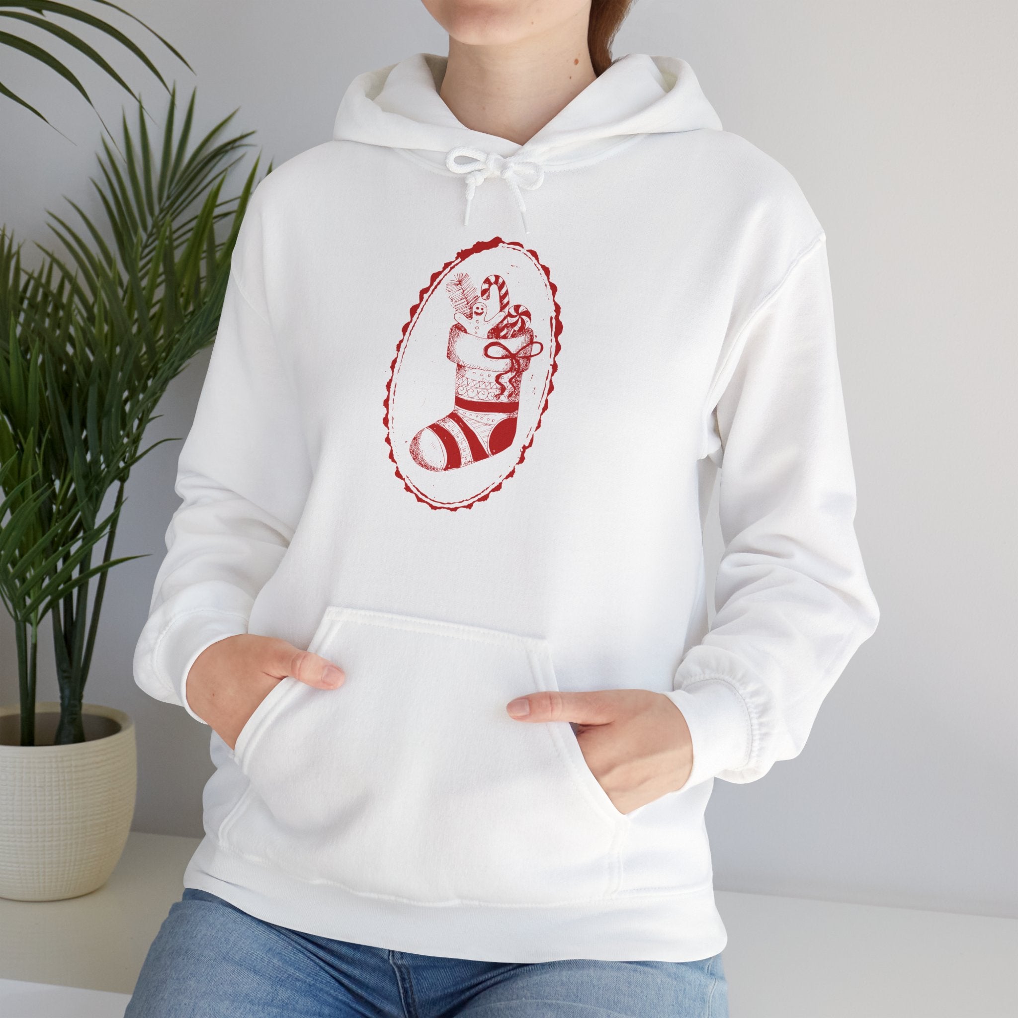 Red Christmas Stocking Hoodie