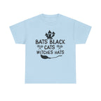 Bats Black Cats Witch Hats Tee