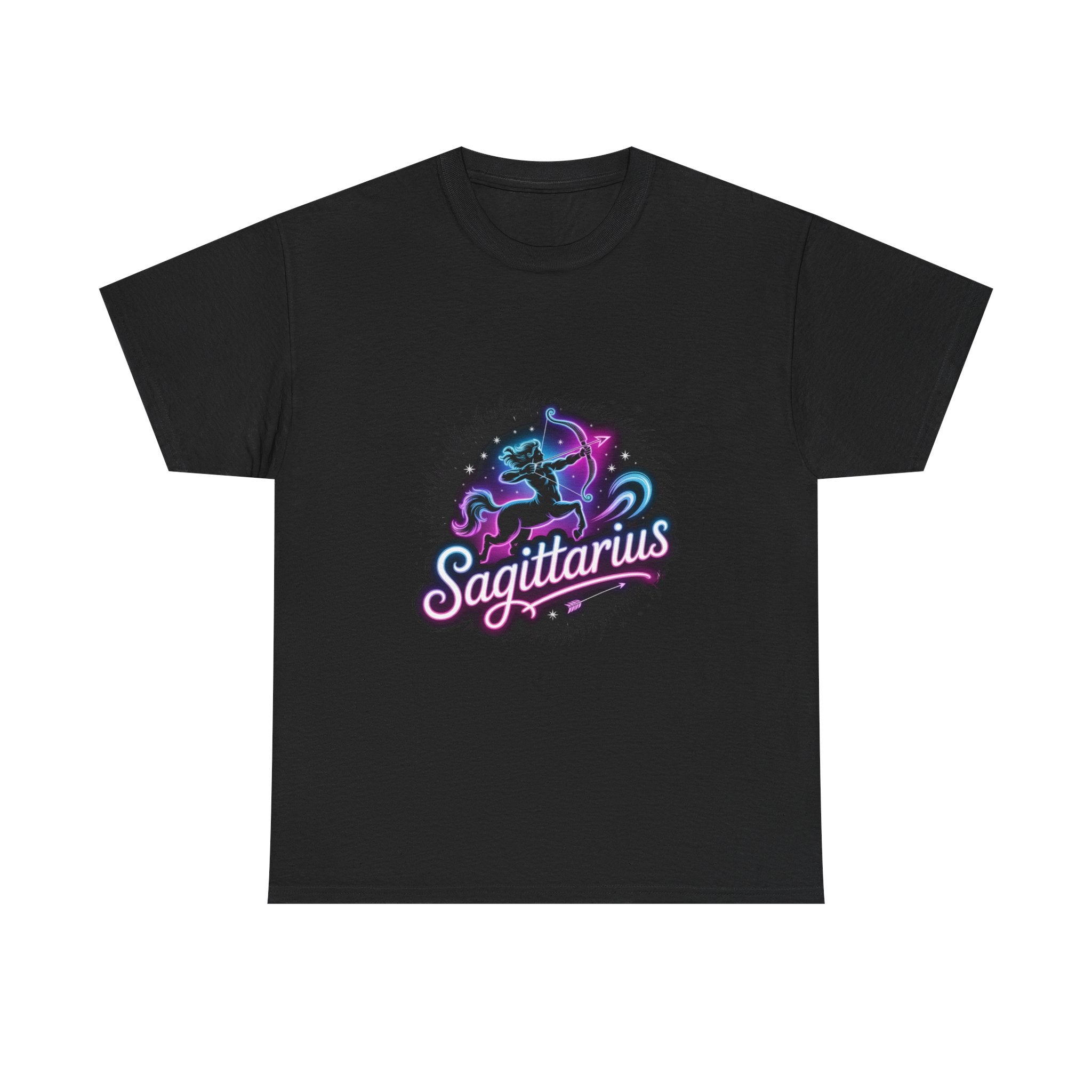 Neon Sagittarius Zodiac Tee