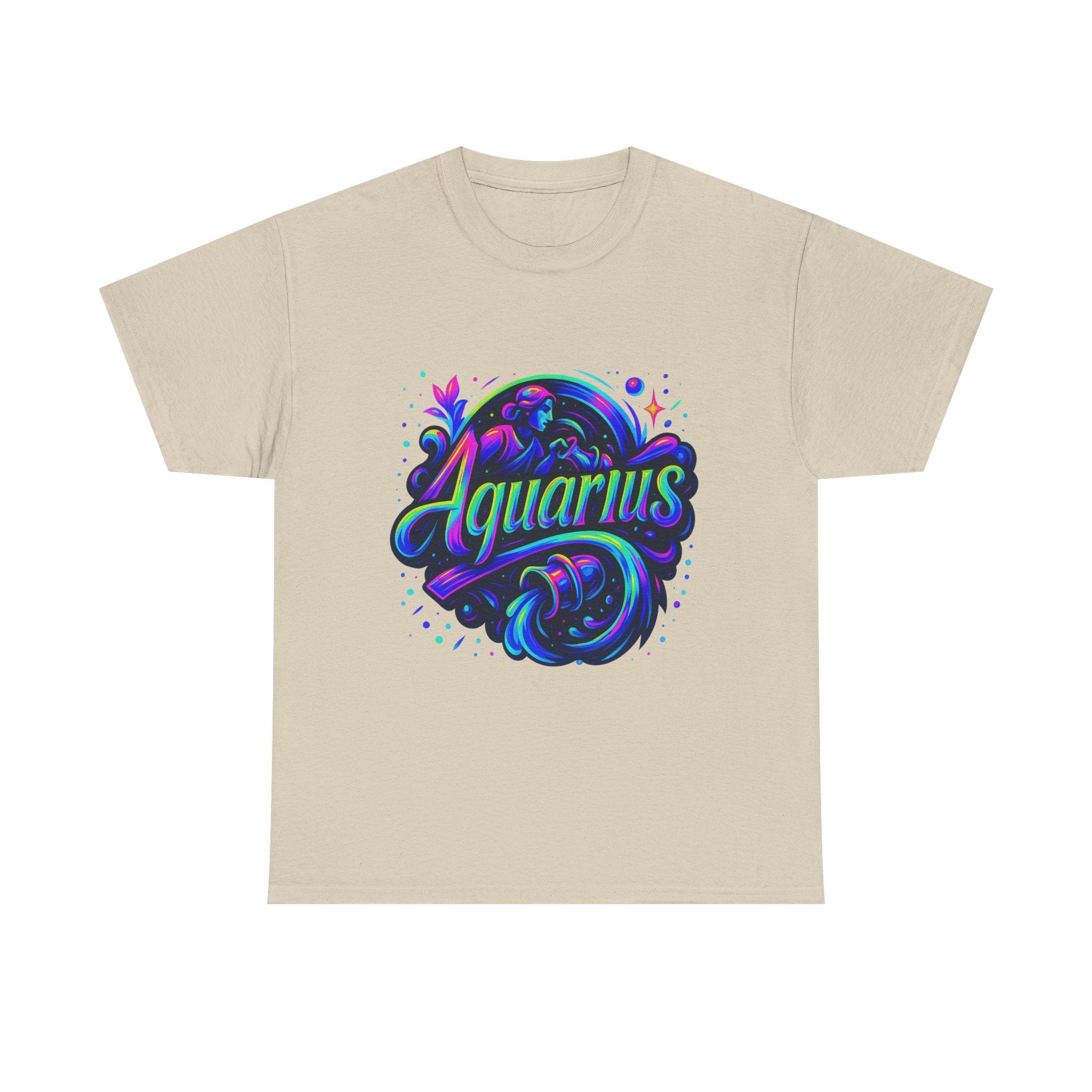 Neon Aquarius Zodiac Tee