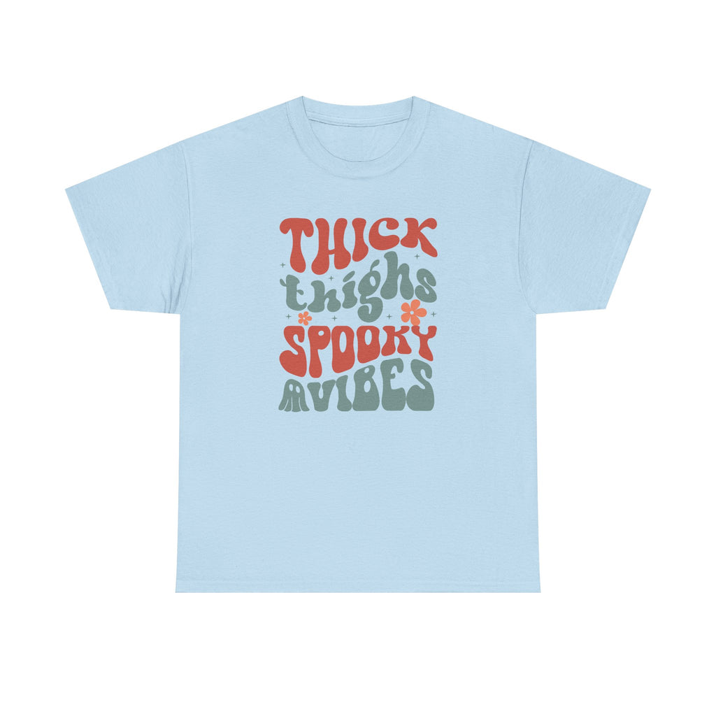 Thick Thighs Spooky Vibes Halloween Tee