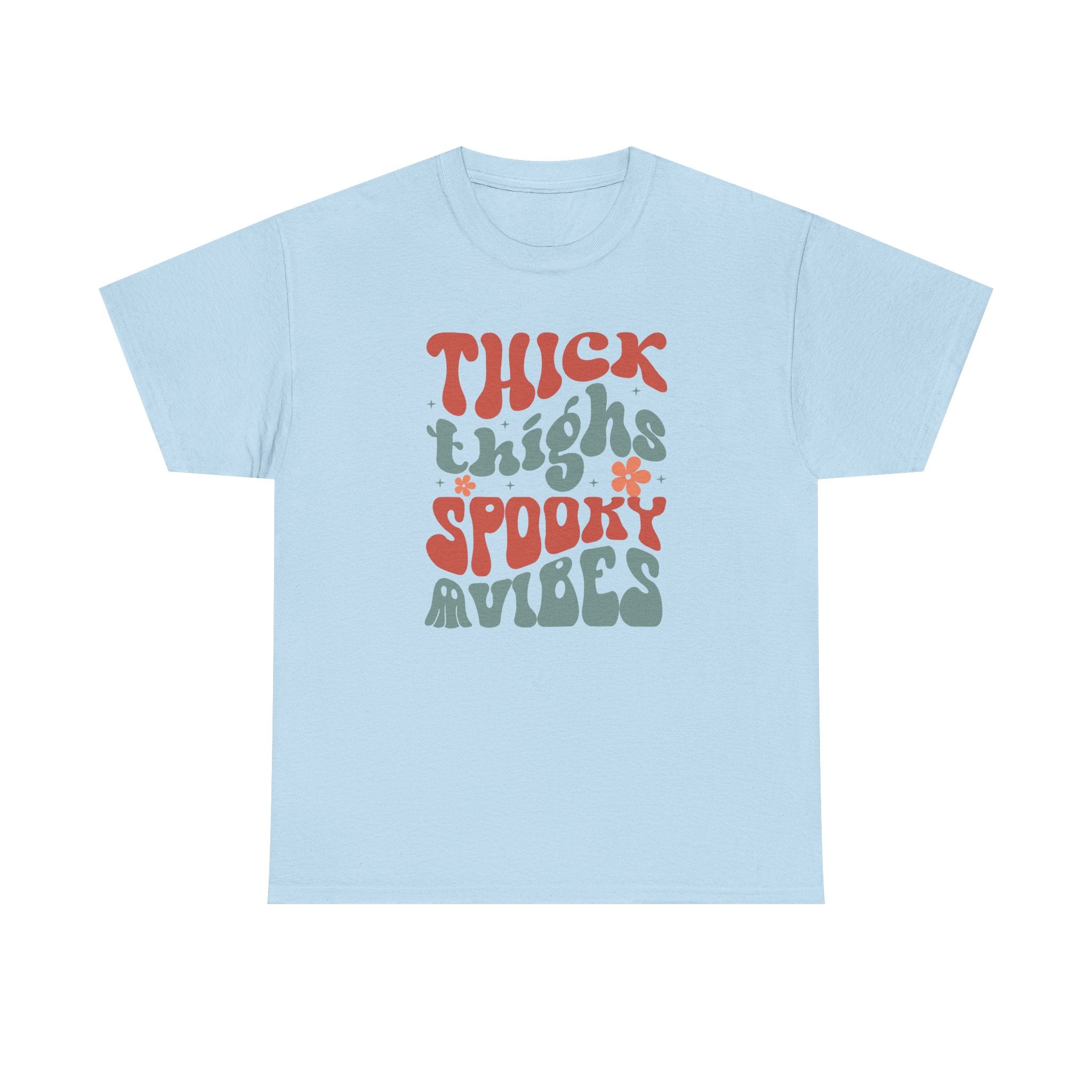 Thick Thighs Spooky Vibes Halloween Tee
