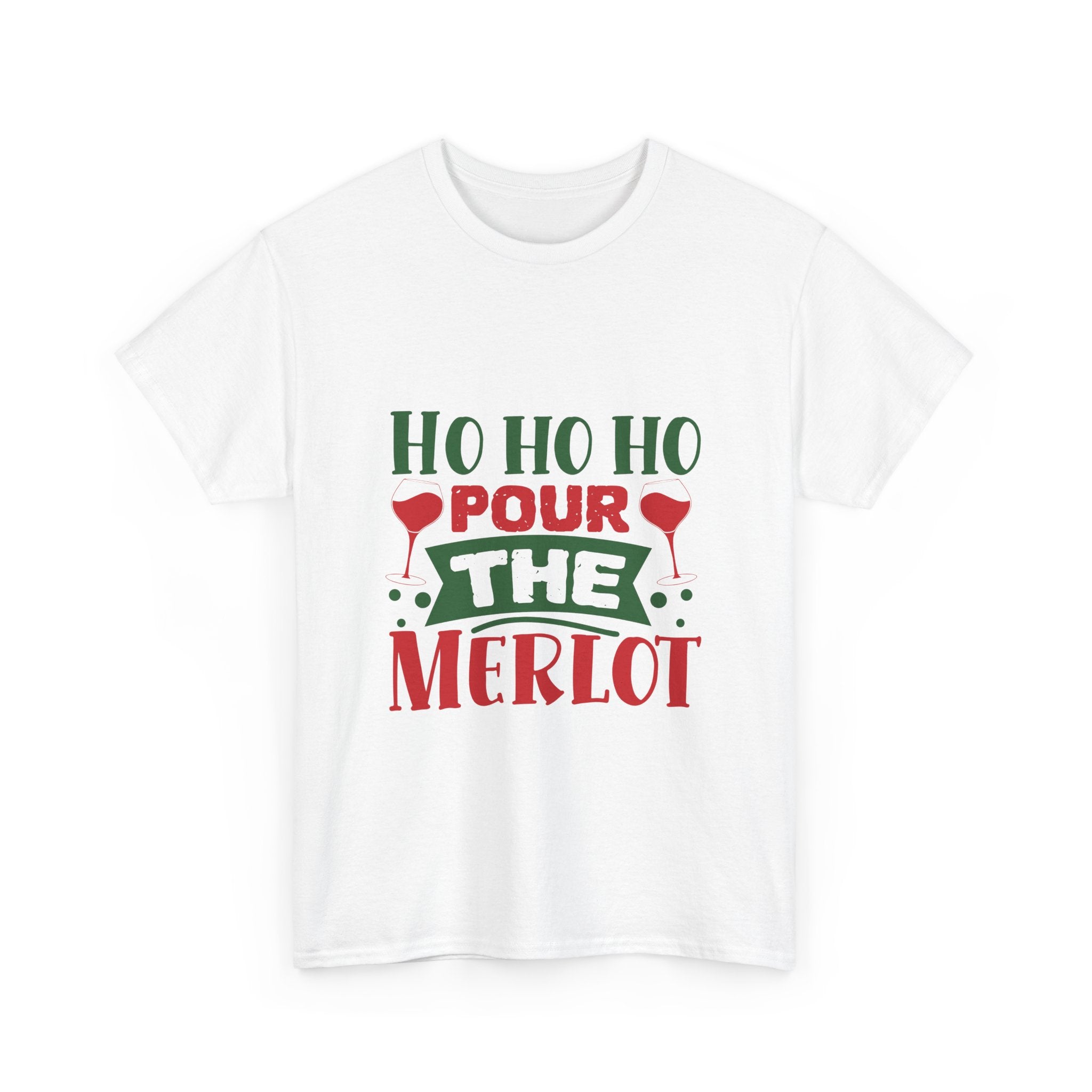 Christmas Wine Graphic Tee, Santa Claus Cotton Shirt, Holiday Merlot T-Shirt, Festive Unisex Top, Xmas Alcoholic Apparel