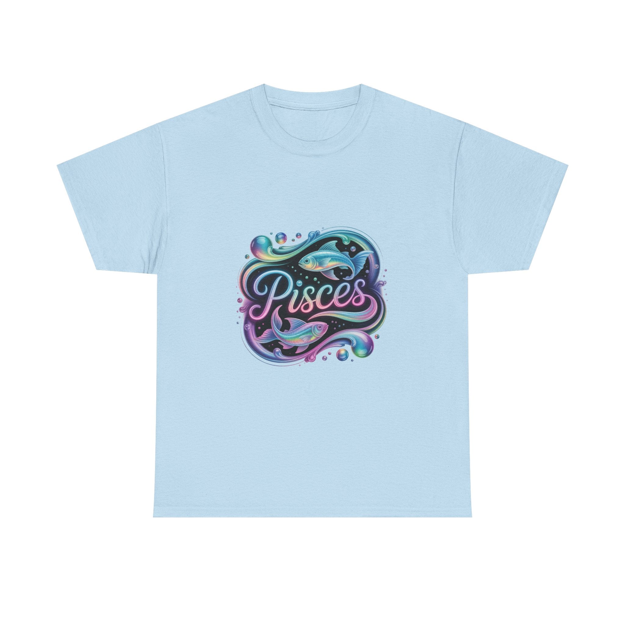Neon Pisces Zodiac Tee