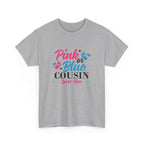 Graphic Tee, Pink or Blue Cousin Loves You Shirt, Family Reunion Gift, Unisex T-Shirt, Matching Cousin Outfits, Customizable Tee