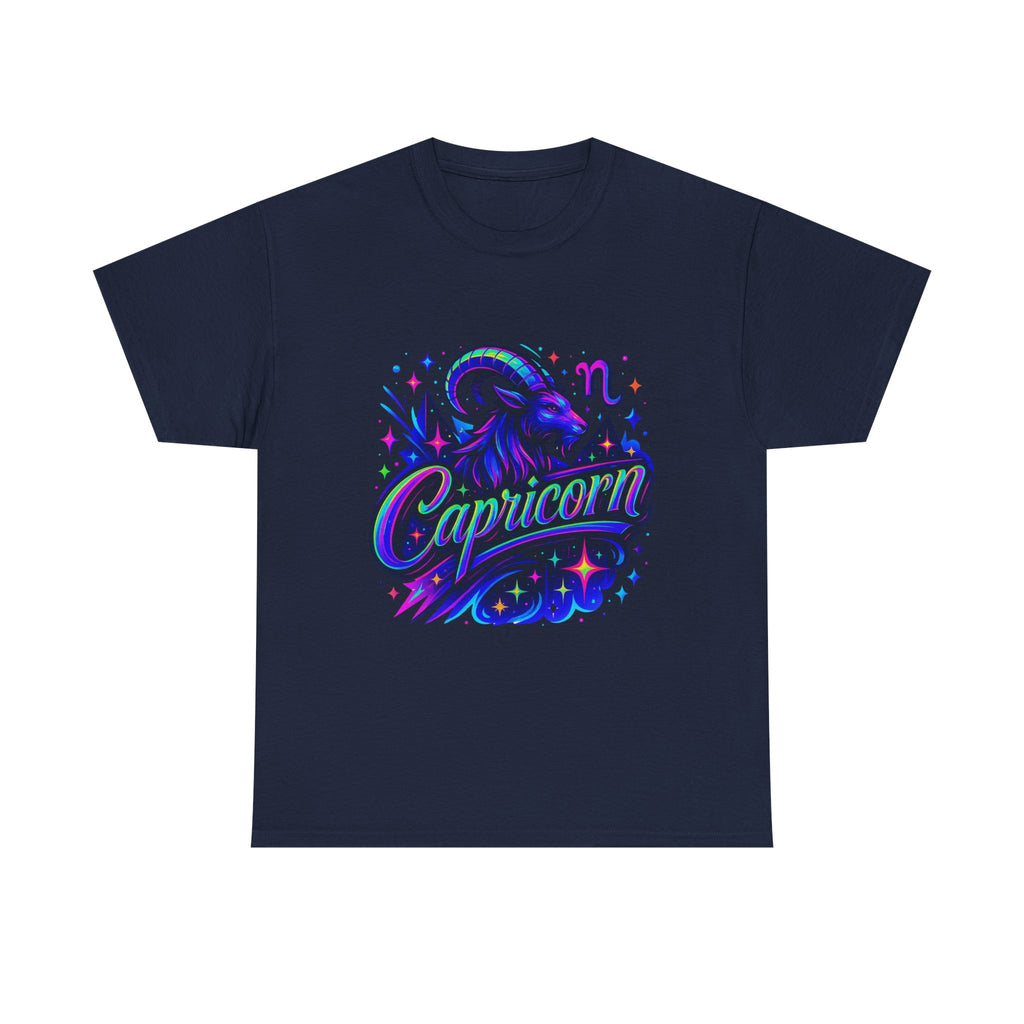 Neon Capricorn Zodiac Tee