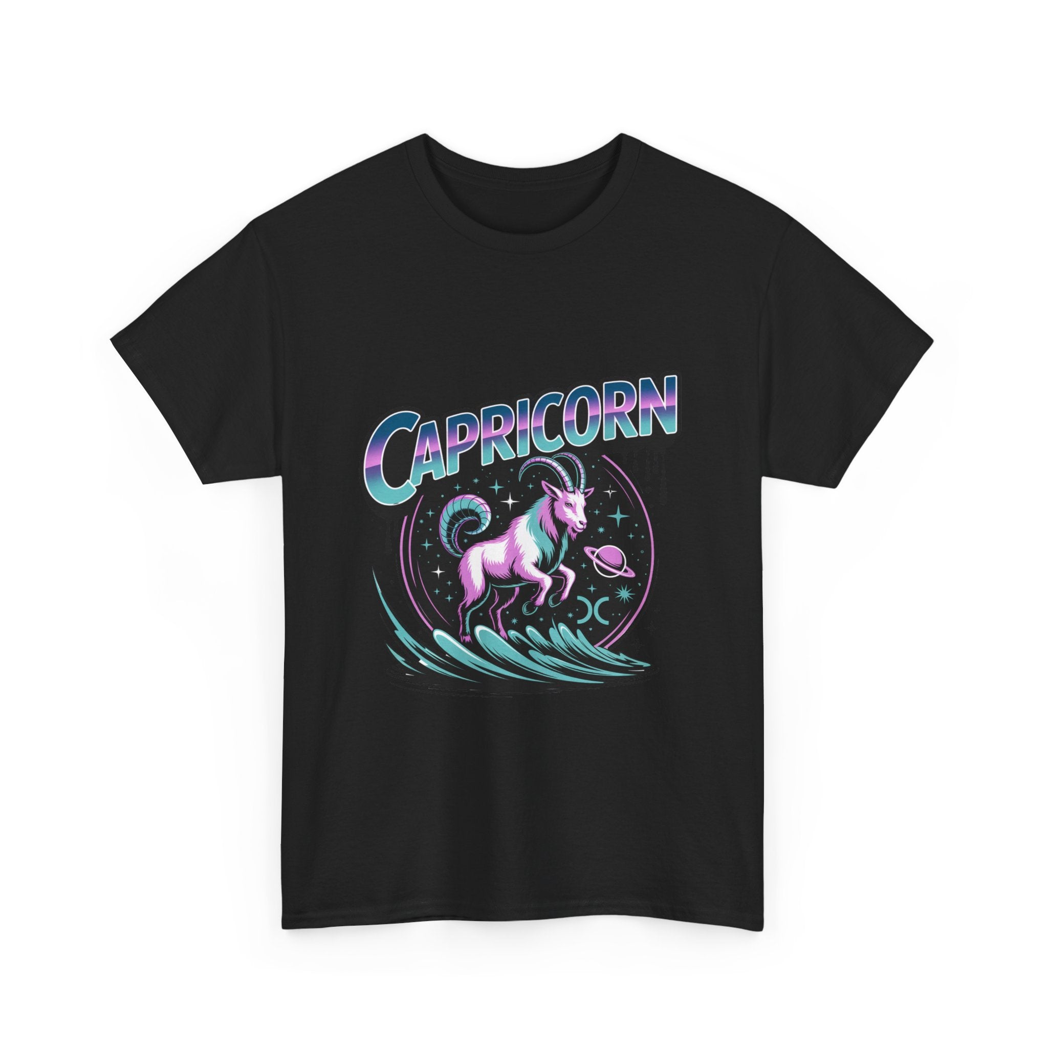 Neon Capricorn Zodiac Tee