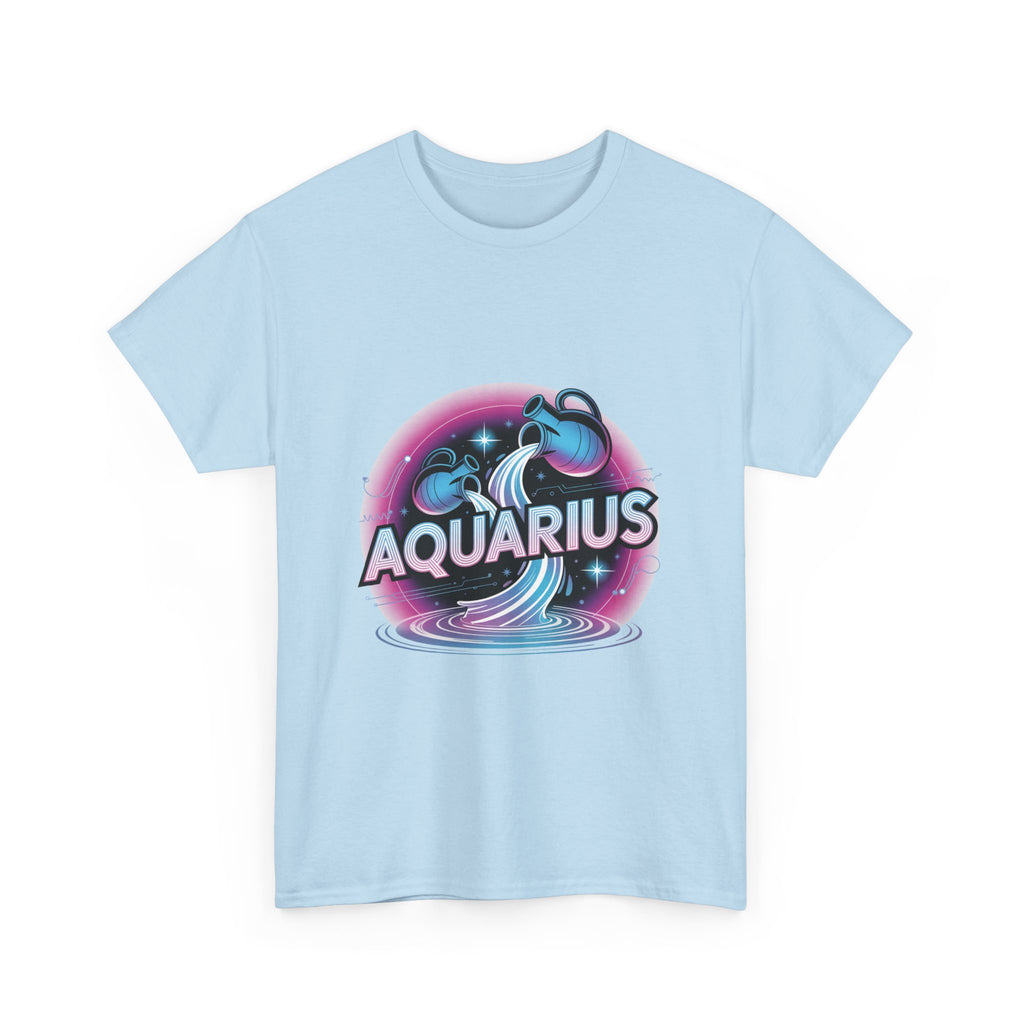 Neon Aquarius Zodiac Tee