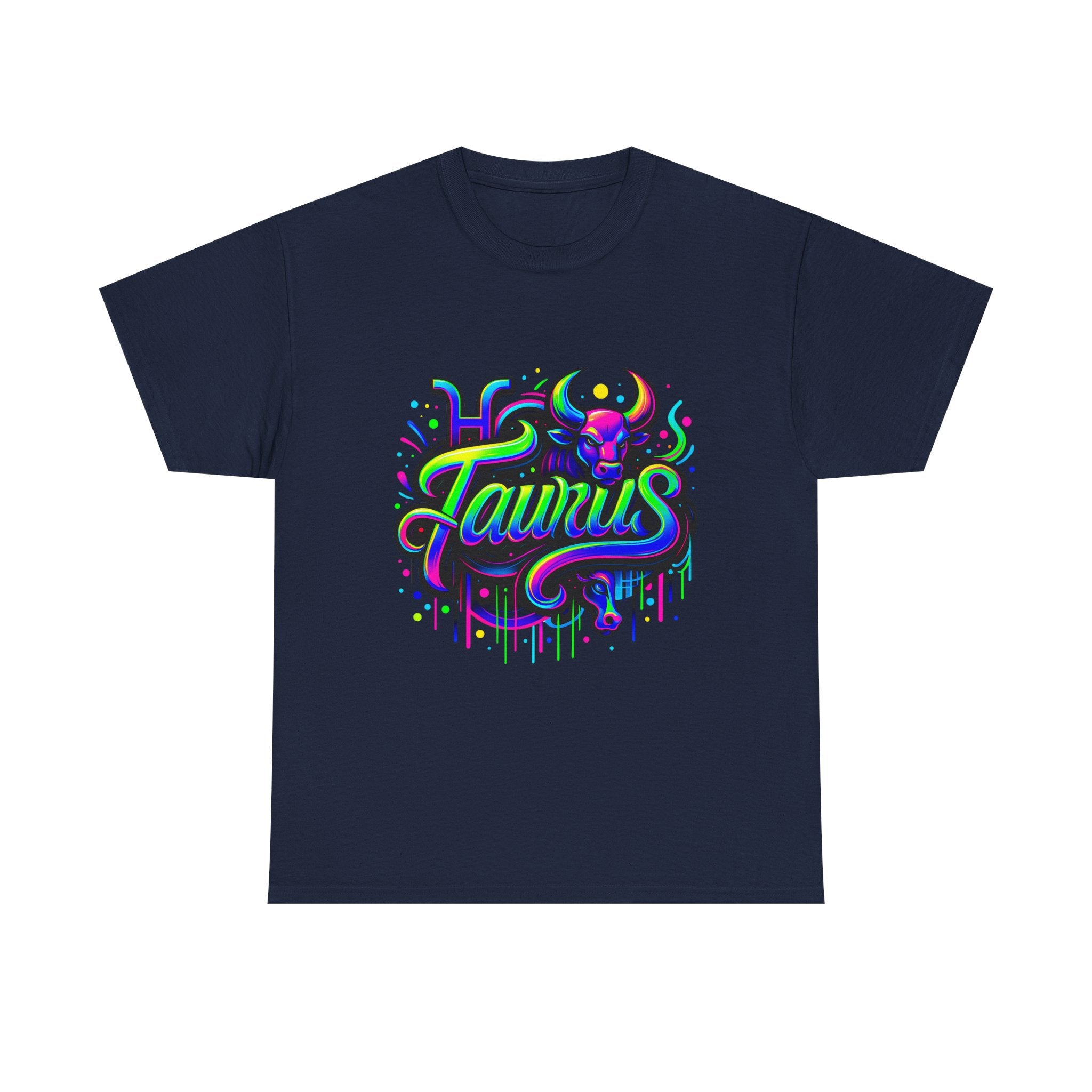 Neon Taurus Zodiac Tee