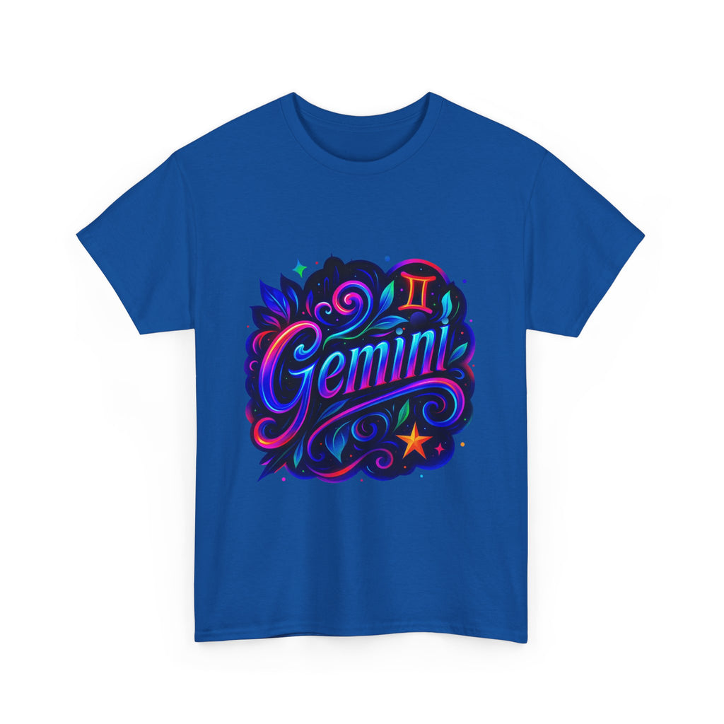 Neon Gemini Zodiac Tee