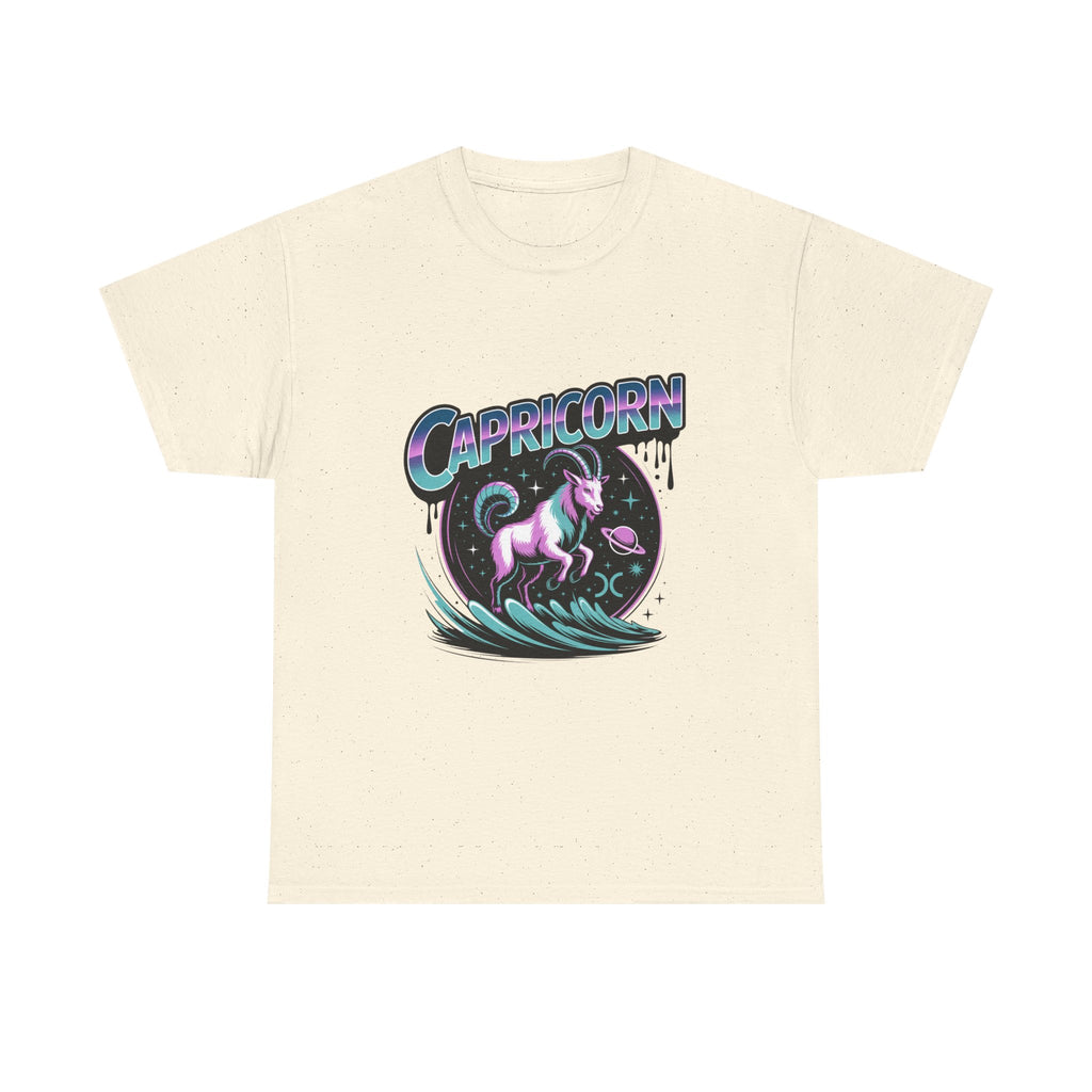 Neon Capricorn Zodiac Tee
