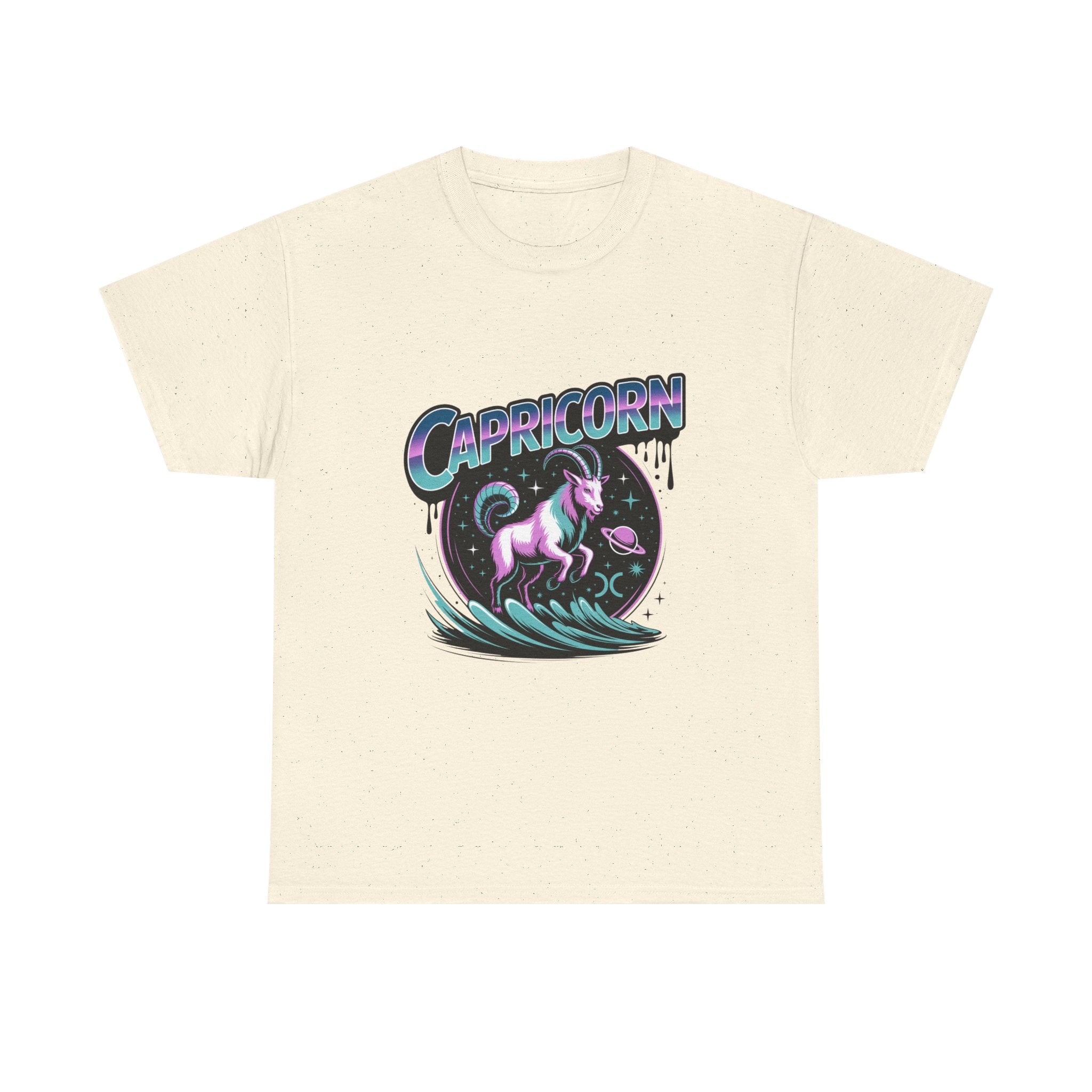 Neon Capricorn Zodiac Tee