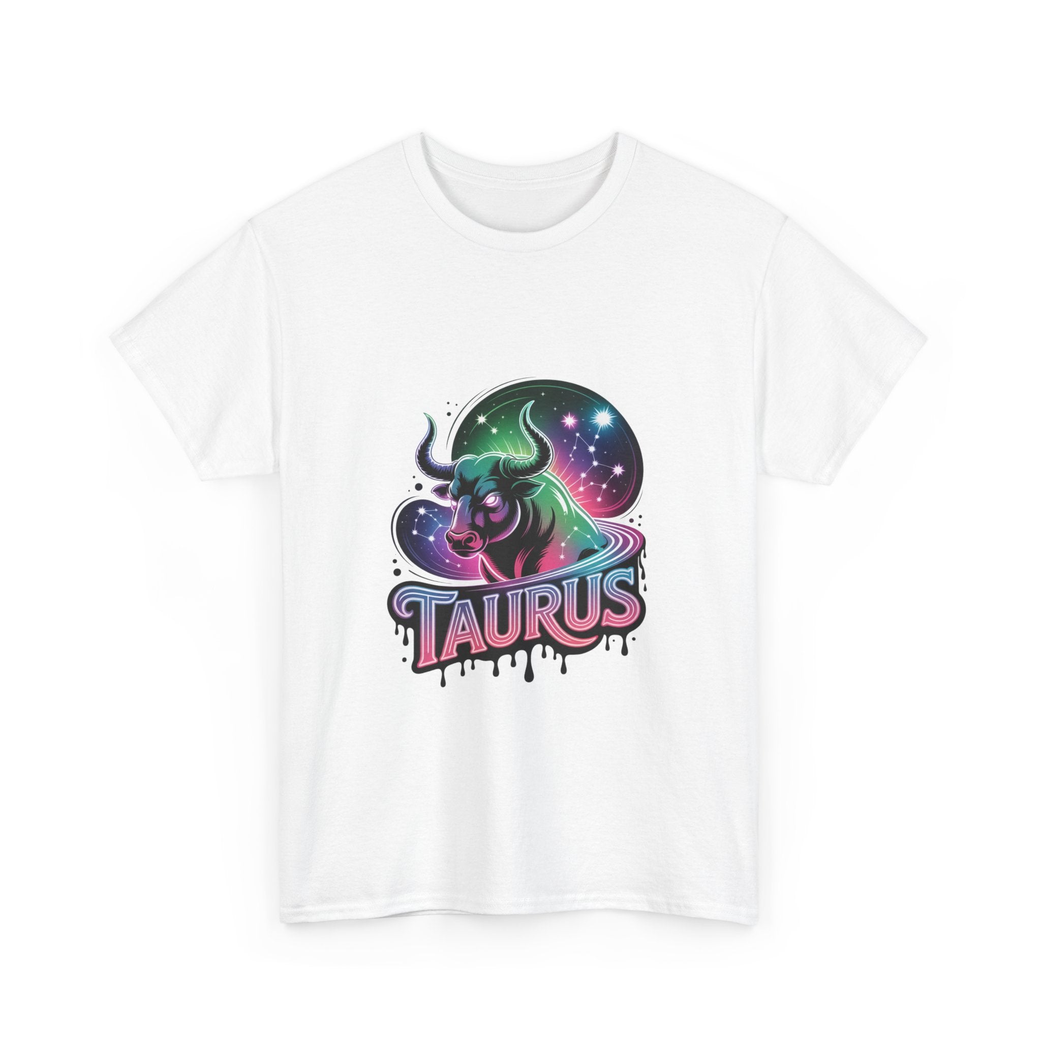 Neon Taurus Zodiac Tee