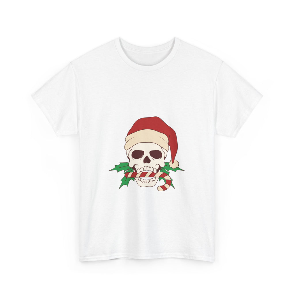 Candy Cane Skull Graphic Tee