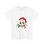 Candy Cane Skull Graphic Tee