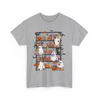 Ghost Reading Books Halloween Book Lover T-Shirt