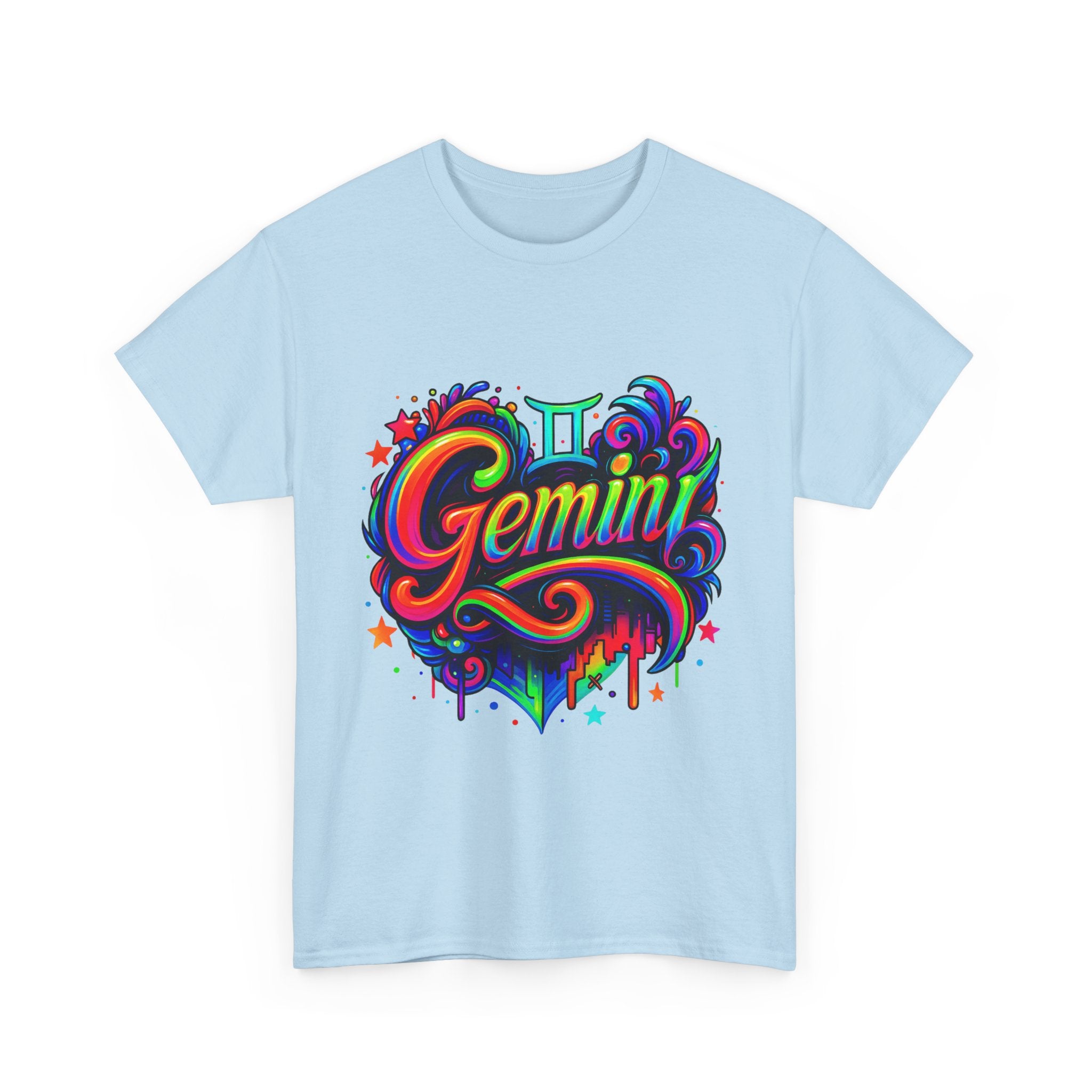 Neon Gemini Zodiac Tee