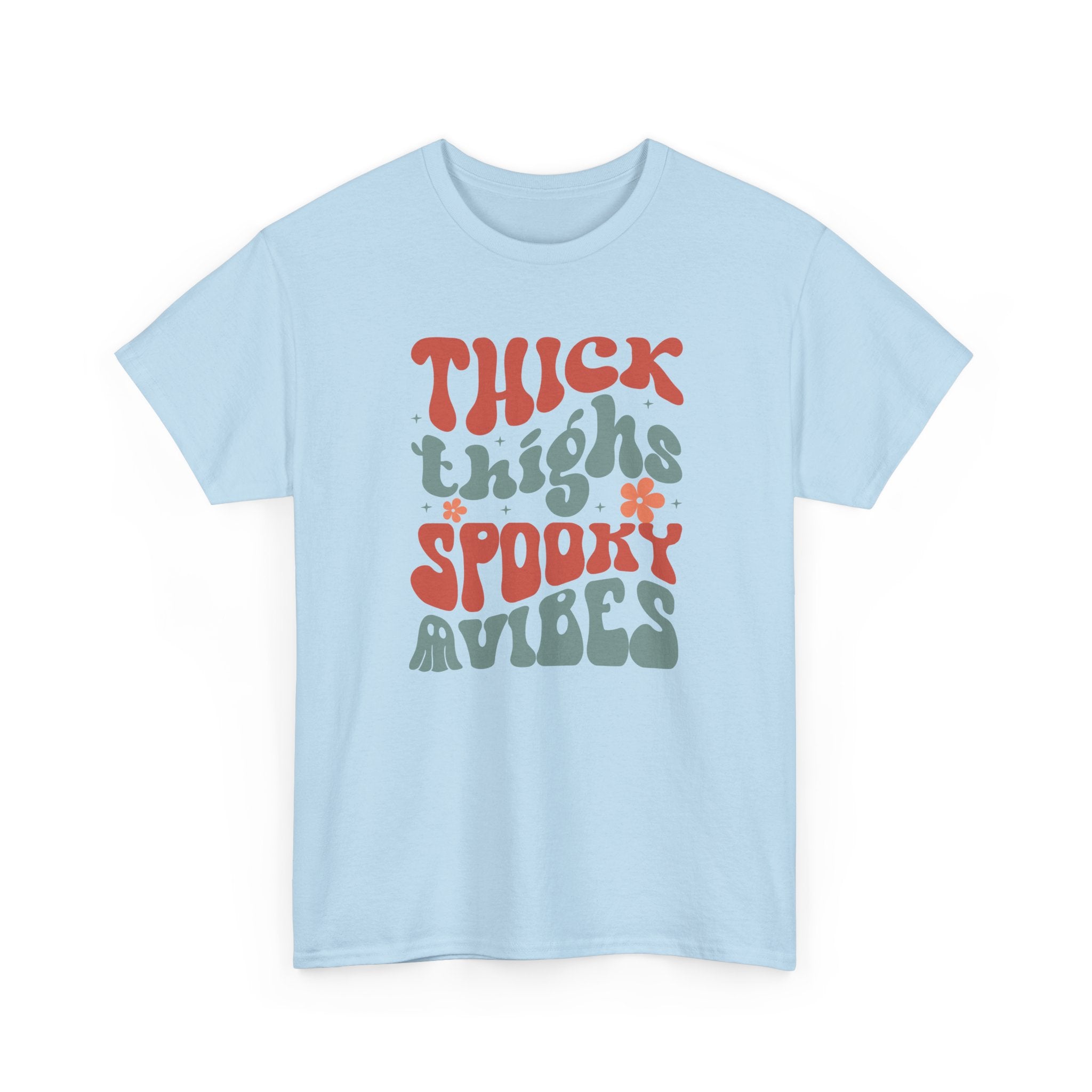 Thick Thighs Spooky Vibes Halloween Tee