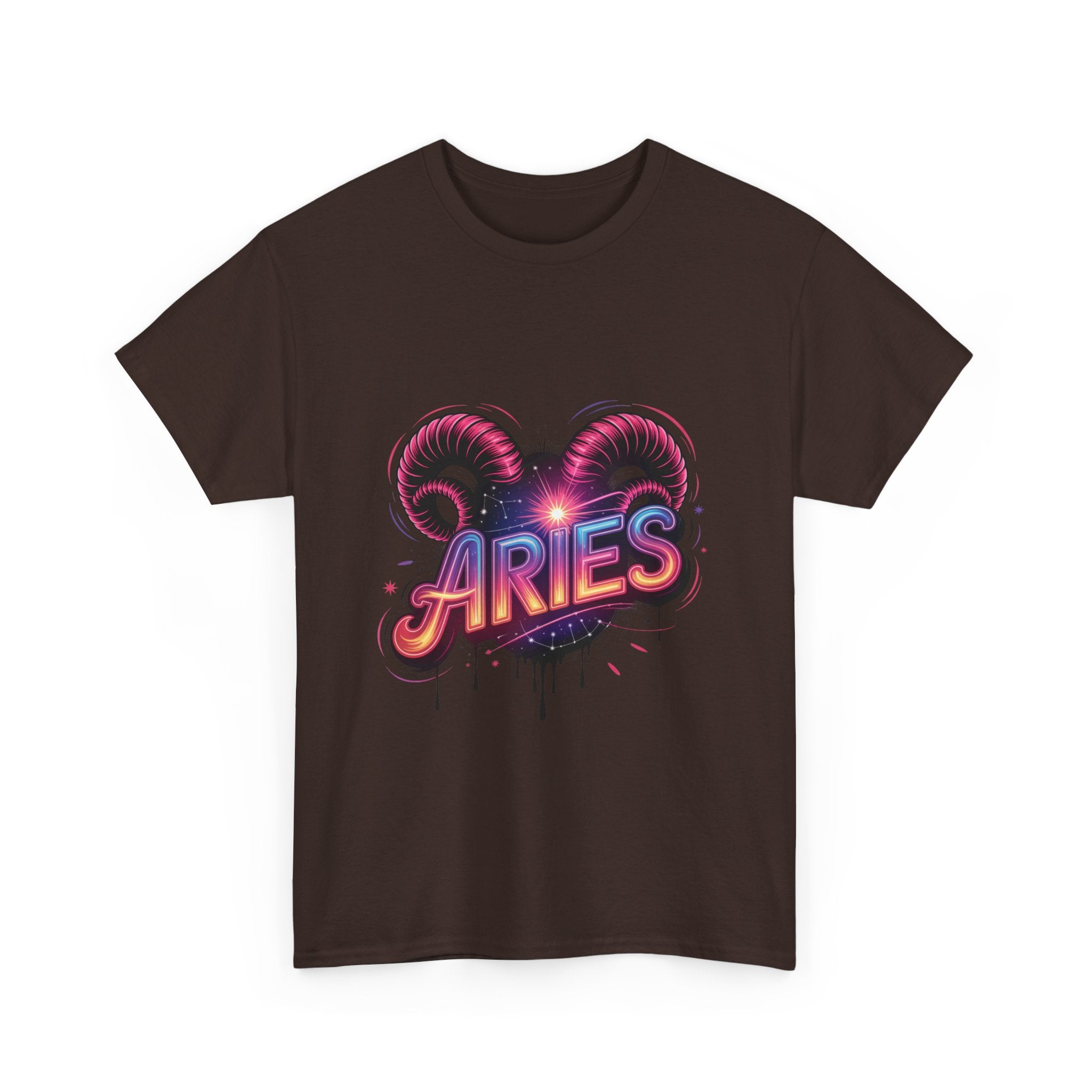 Neon Aries Zodiac Tee