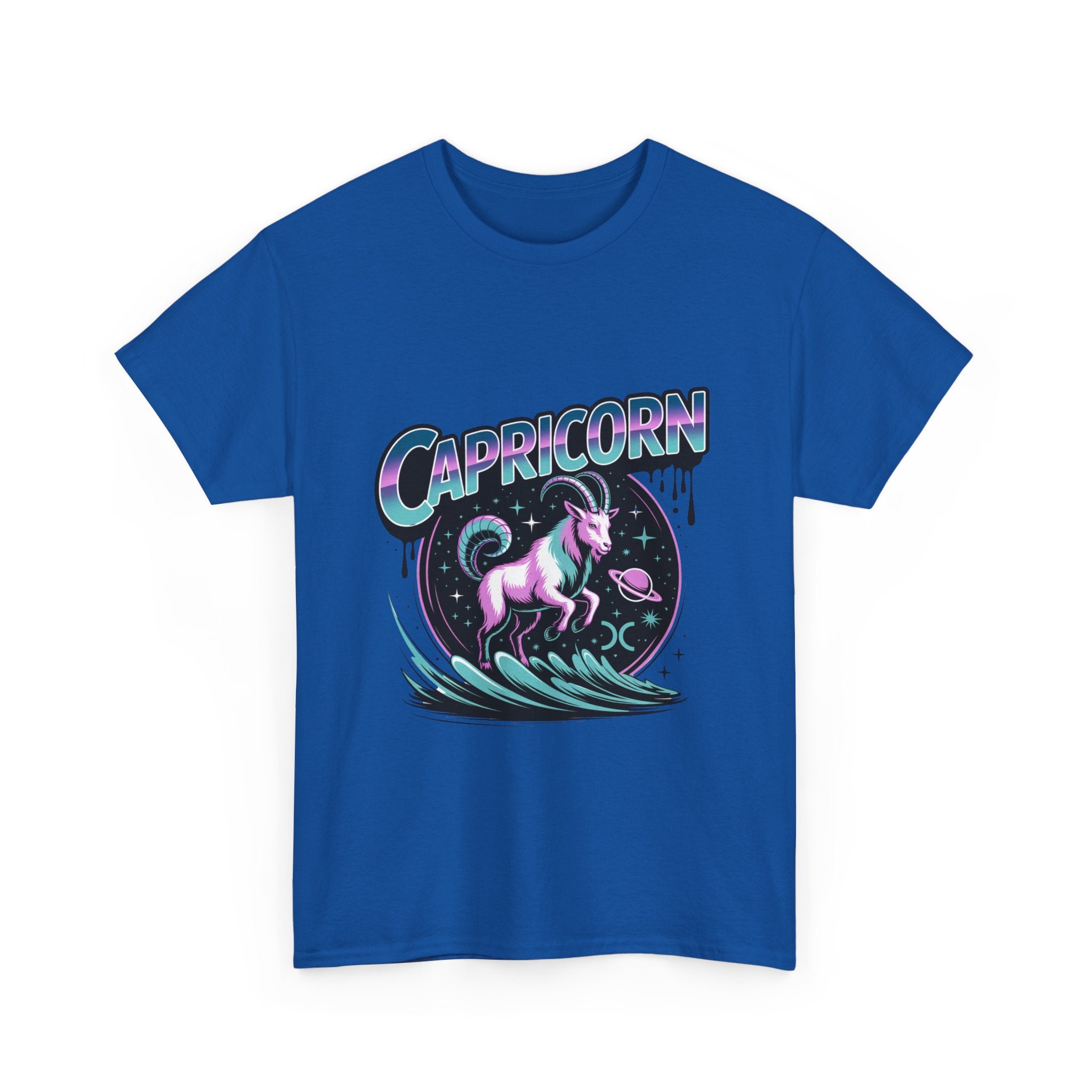 Neon Capricorn Zodiac Tee