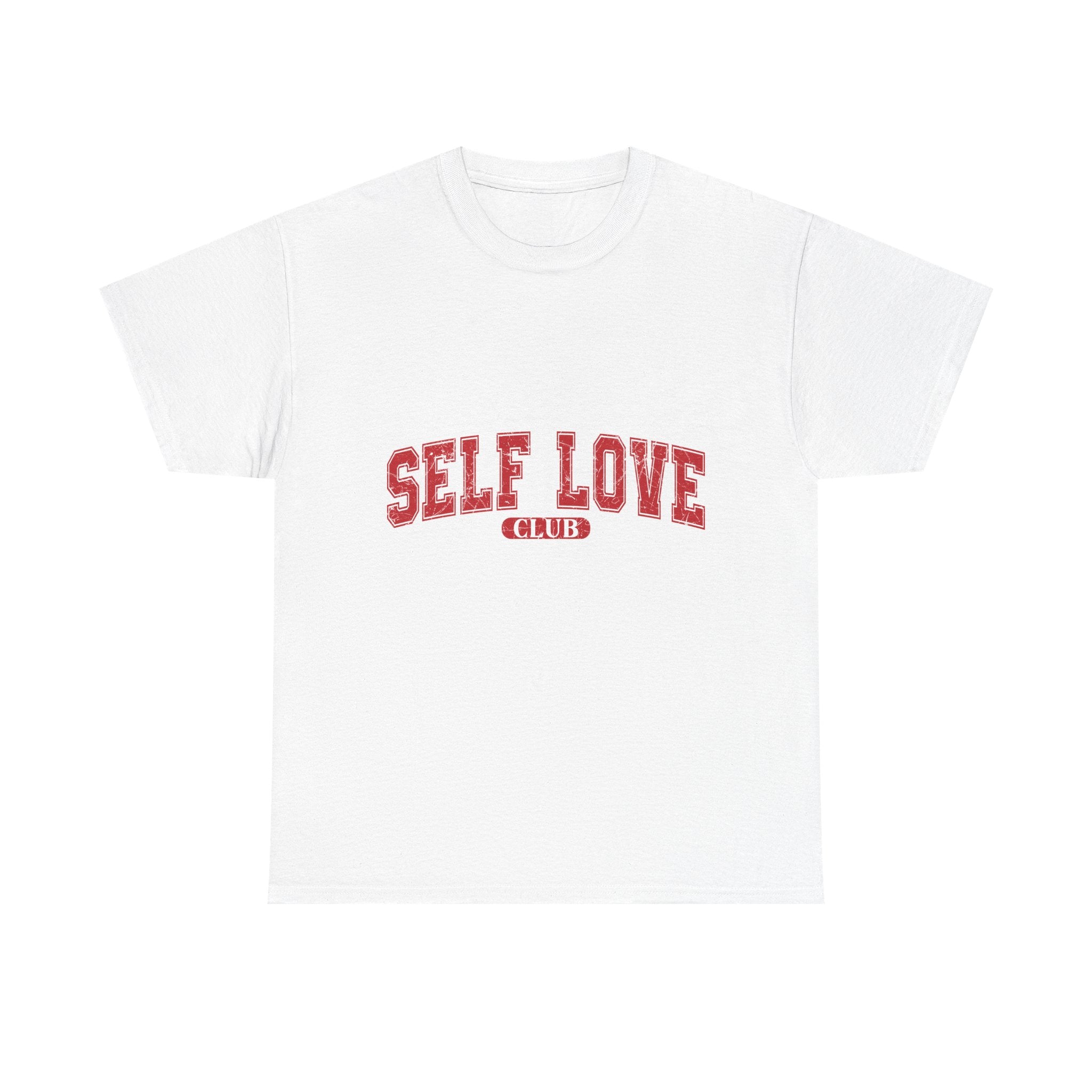 Self Love Club Graphic Unisex Tee, Positive Affirmation Shirt, Self Care Gift, Inspirational T-Shirt, Empowerment Tee, Mental Health