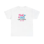 Grandpa Loves You Unisex Tee, Pink Blue Graphic T-Shirt, Gift for Grandpa, Family Shirt, Gender Neutral Top, Father's Day Present