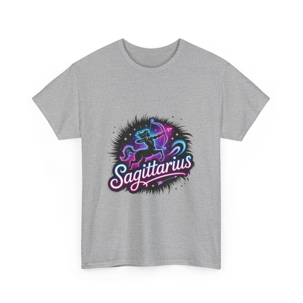 Neon Sagittarius Zodiac Tee