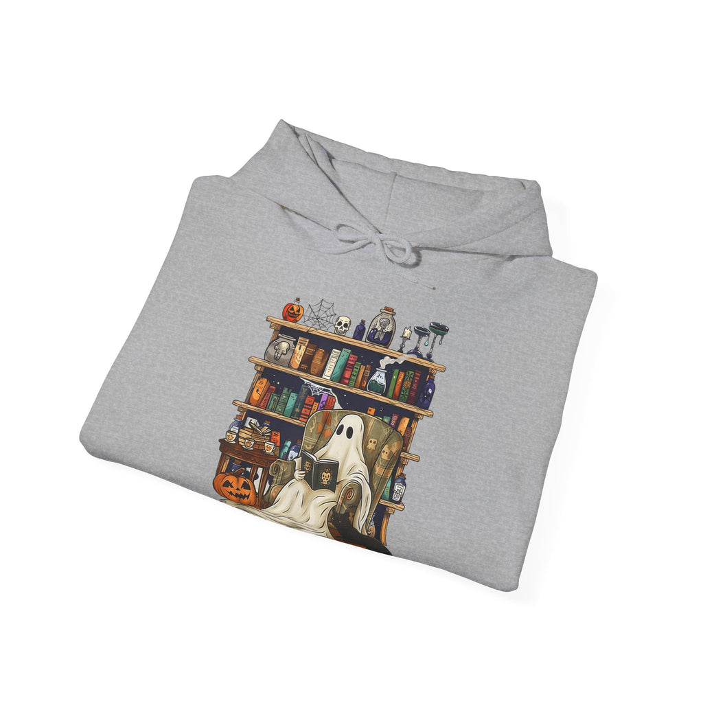 Ghost Reading Halloween Book Lover Hoodie